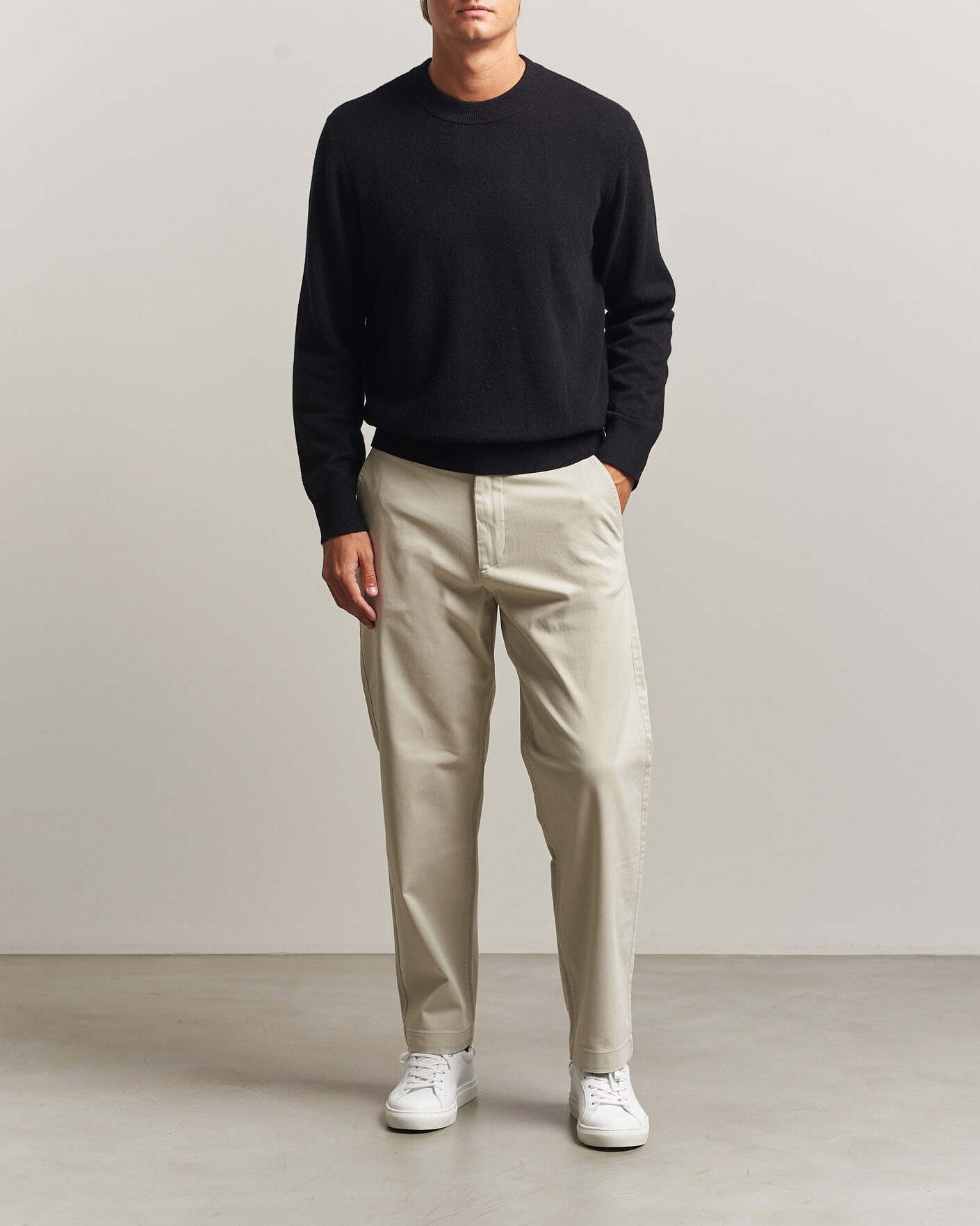 Heren | Broeken | BOSS ORANGE | Cotton Chino Light Beige
