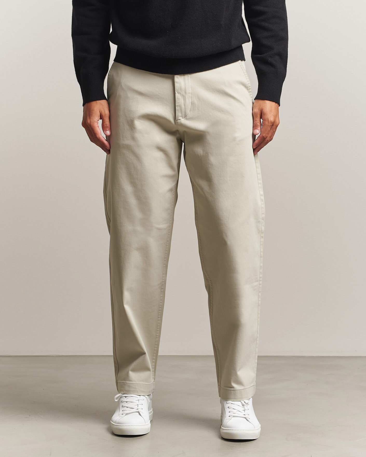 Heren | Broeken | BOSS ORANGE | Cotton Chino Light Beige