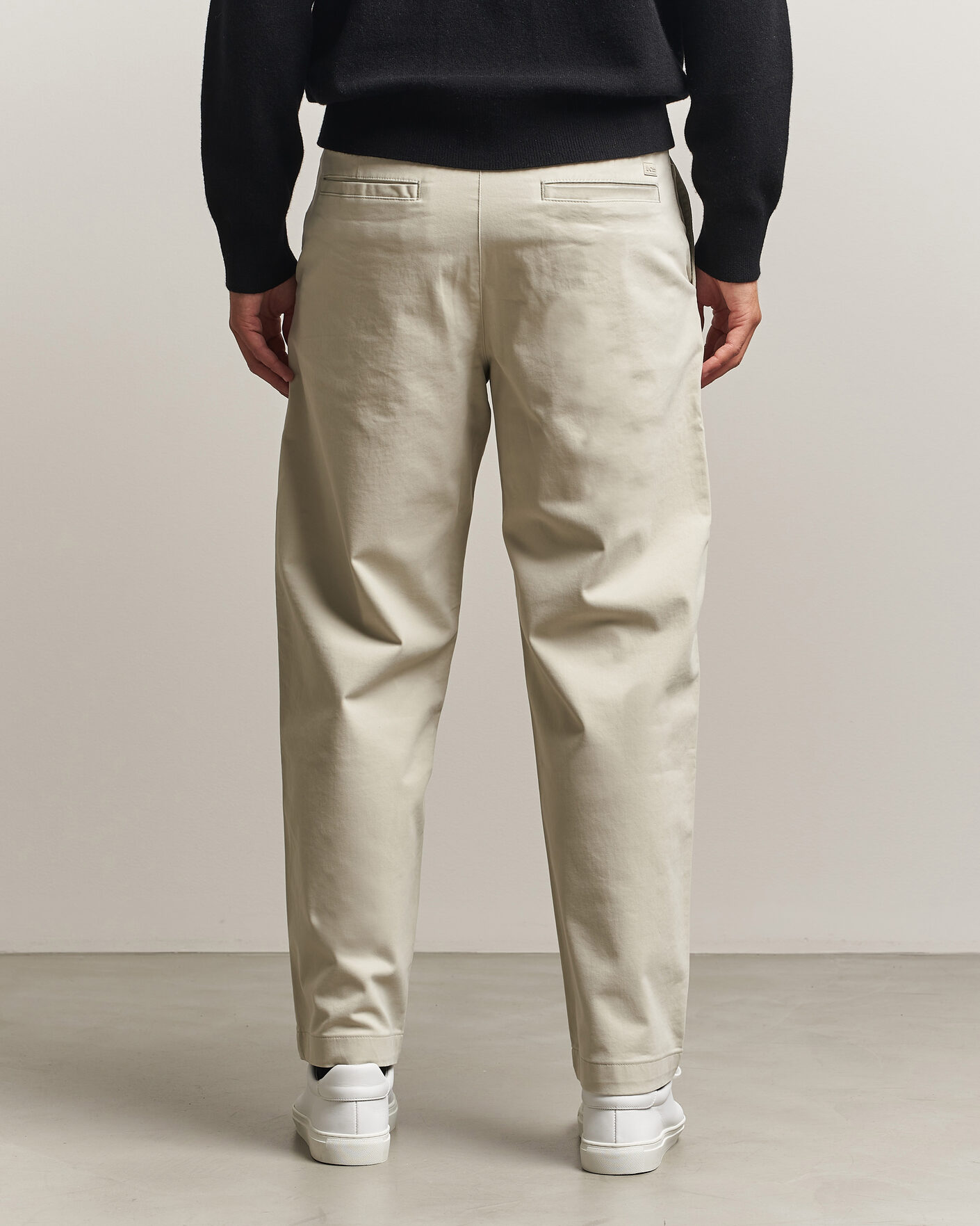 Heren | Broeken | BOSS ORANGE | Cotton Chino Light Beige