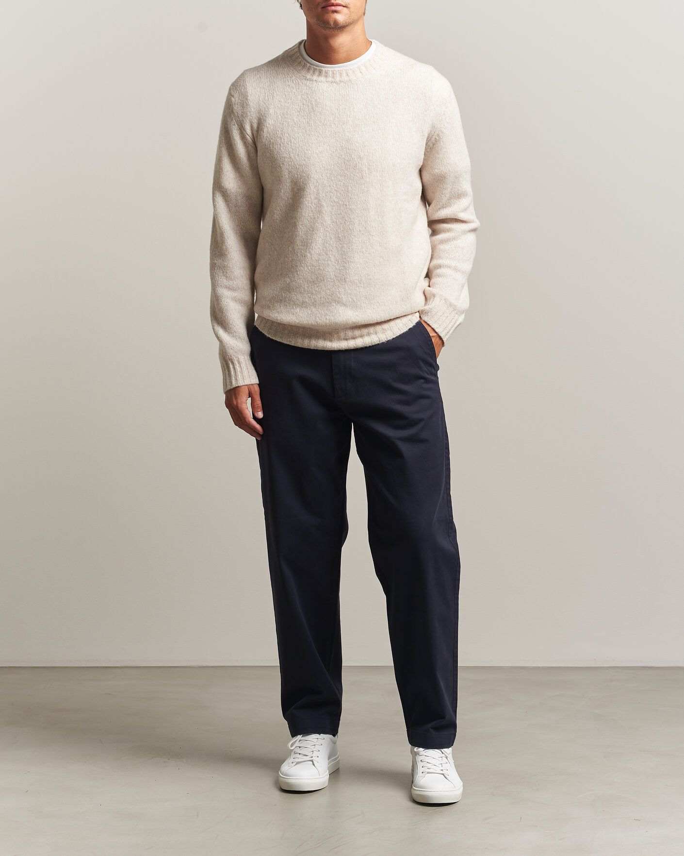 Heren | Broeken | BOSS ORANGE | Cotton Chino Dark Blue