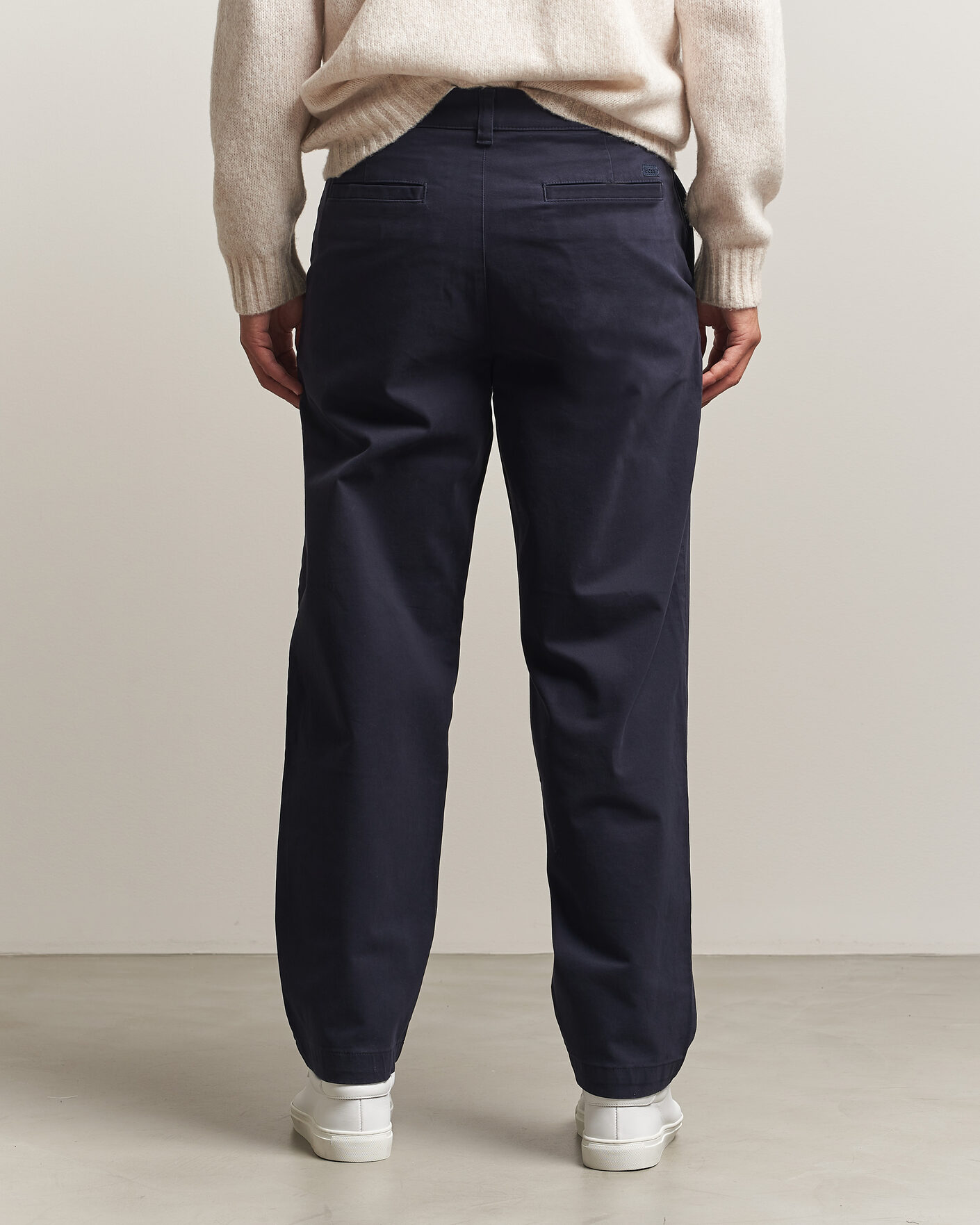 Heren | Broeken | BOSS ORANGE | Cotton Chino Dark Blue