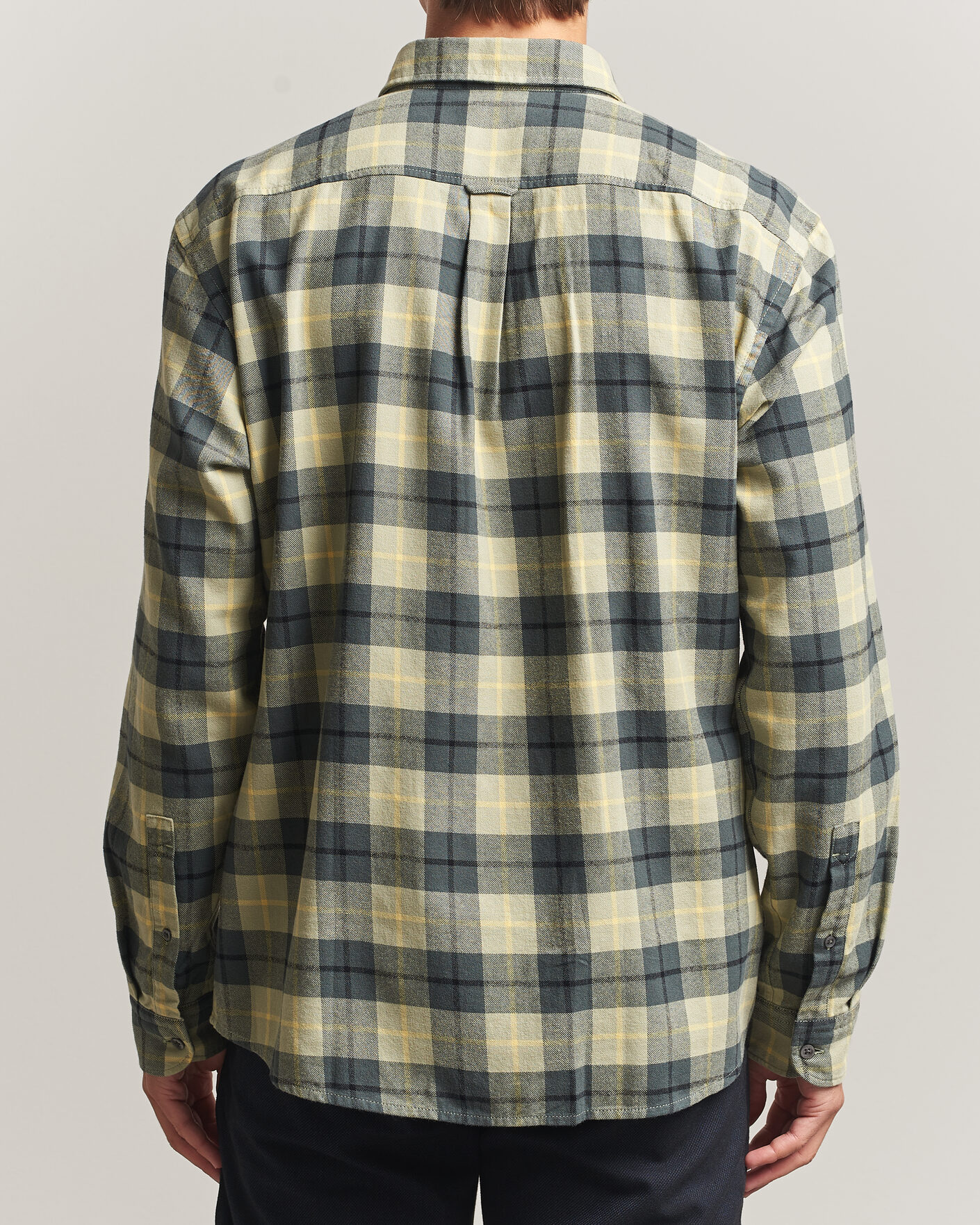 Heren | Overhemden | BOSS ORANGE | Rickert Brushed Cotton Checked Shirt Open Green