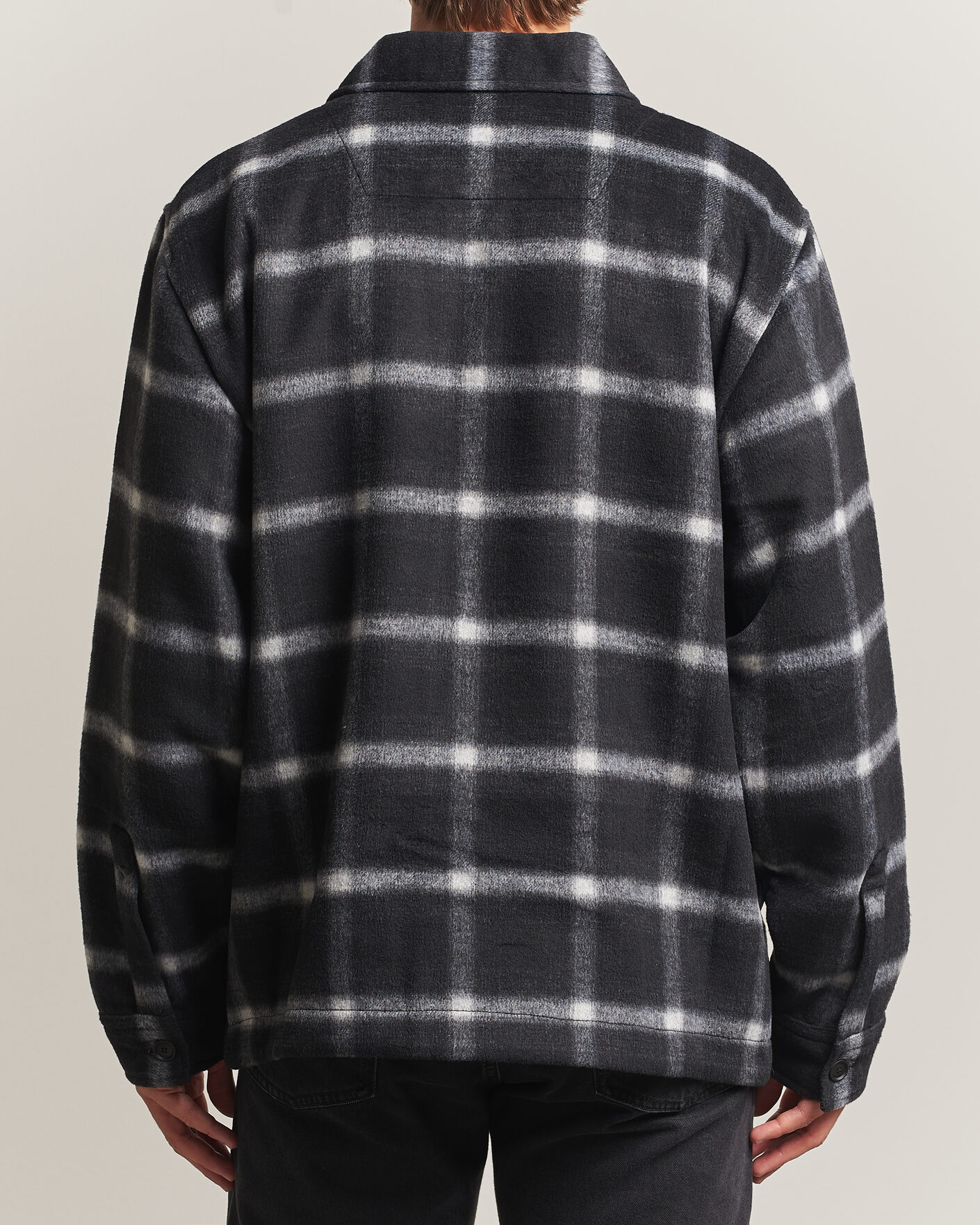 Heren | Jassen | BOSS ORANGE | Losky Flannel Checked Overshirt Black