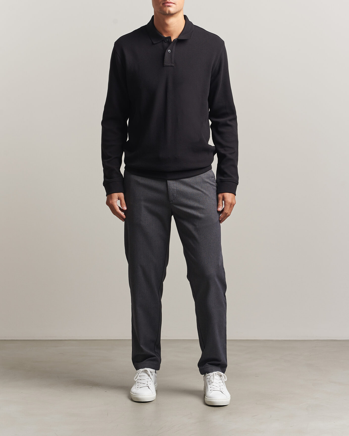 Heren | Truien | BOSS ORANGE | Petempesto Polo Sweater Black