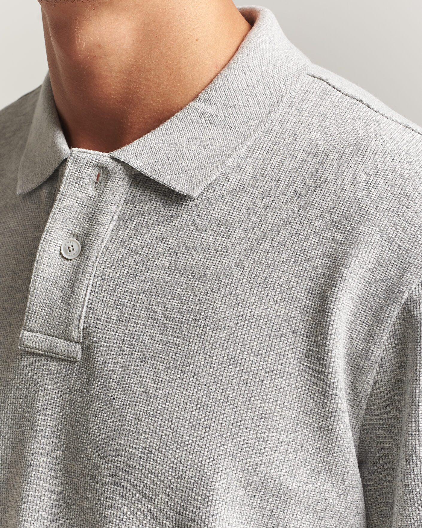 Heren | Truien | BOSS ORANGE | Petempesto Polo Sweater Open Grey