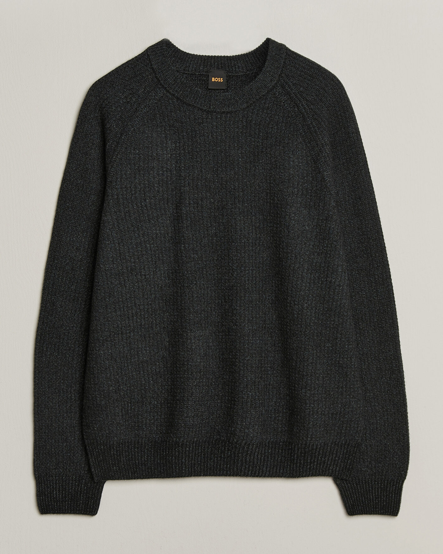 Heren | Truien | BOSS ORANGE | Kepler Wool Knitted Sweater Black