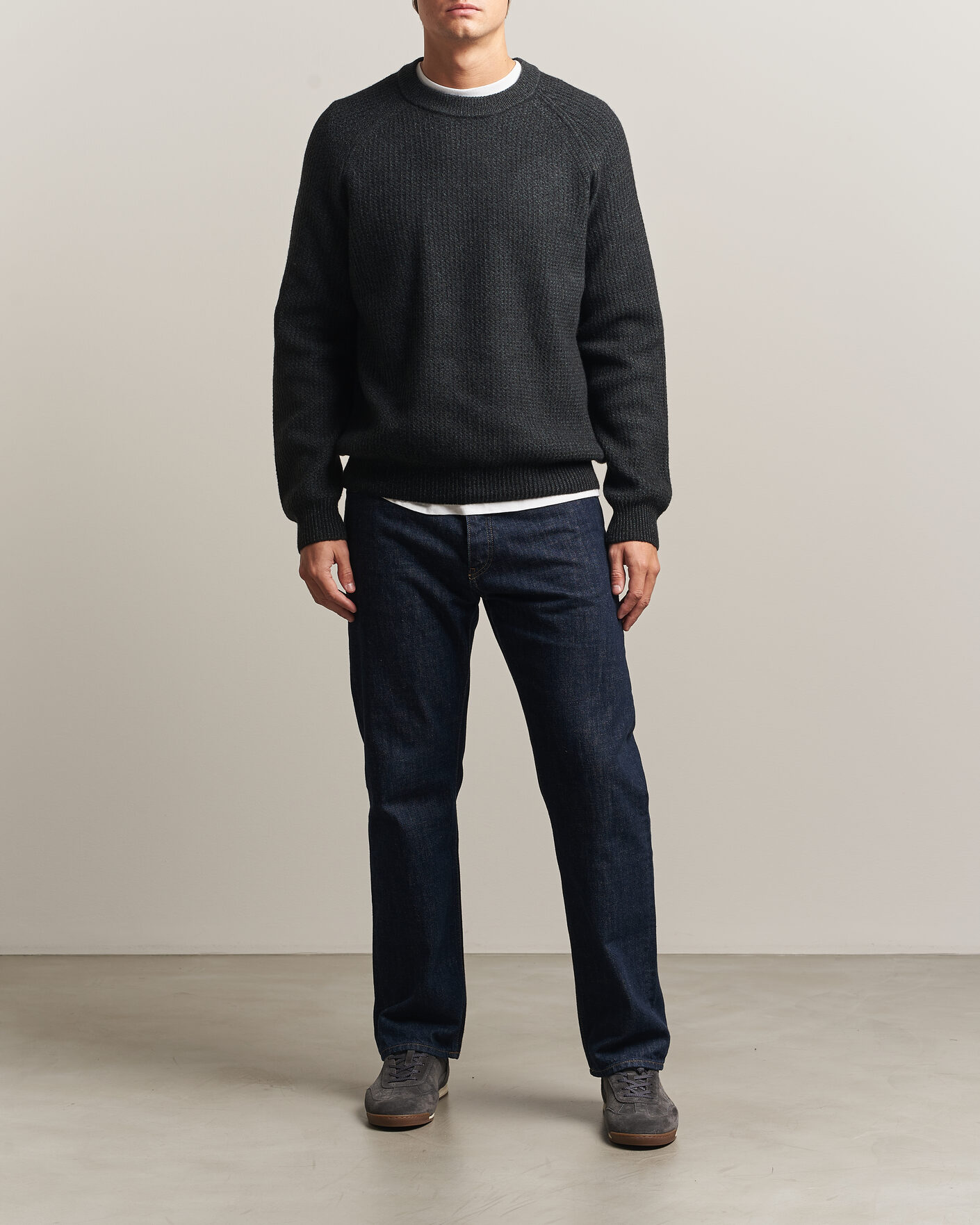 Heren | Truien | BOSS ORANGE | Kepler Wool Knitted Sweater Black