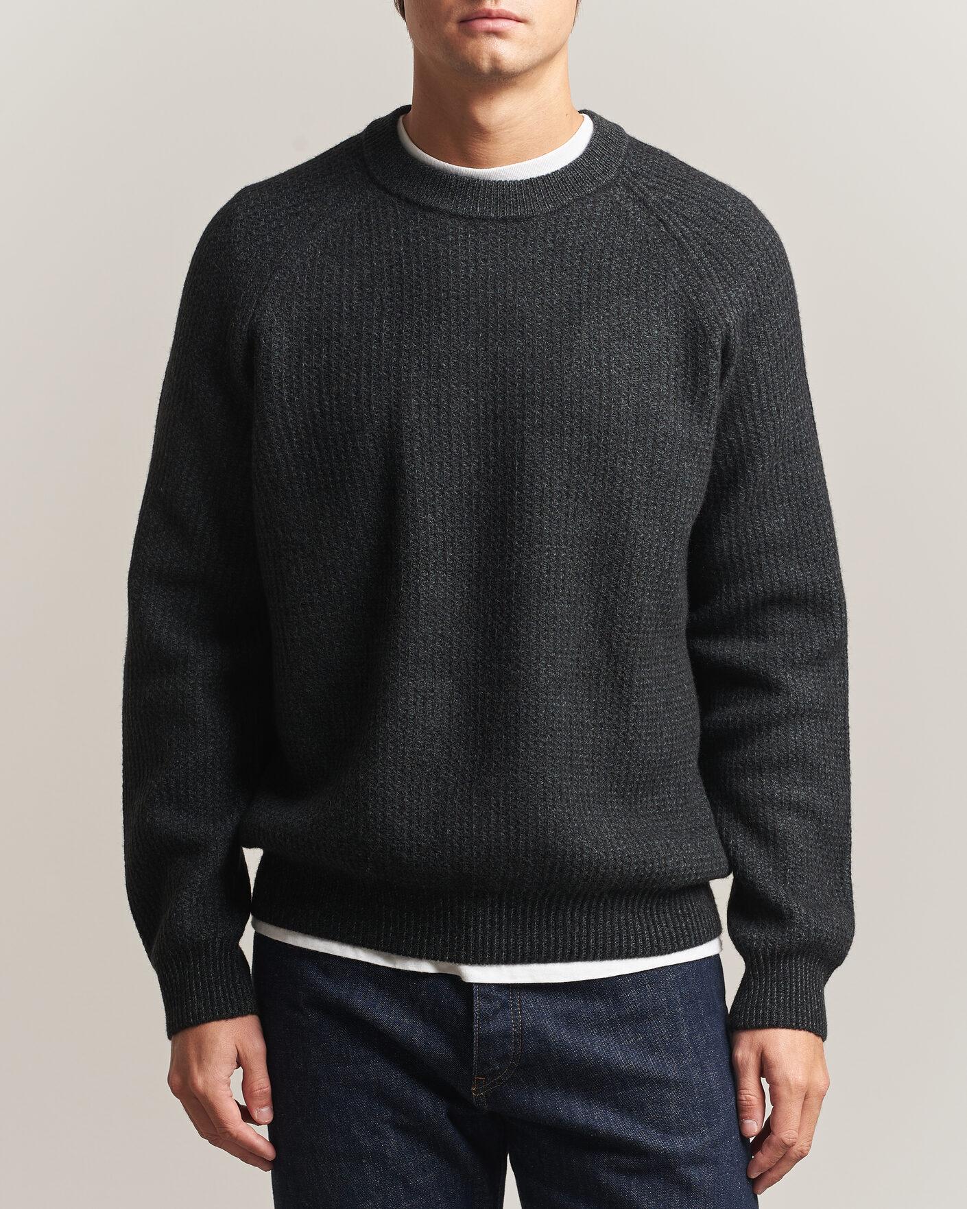 Heren | Truien | BOSS ORANGE | Kepler Wool Knitted Sweater Black
