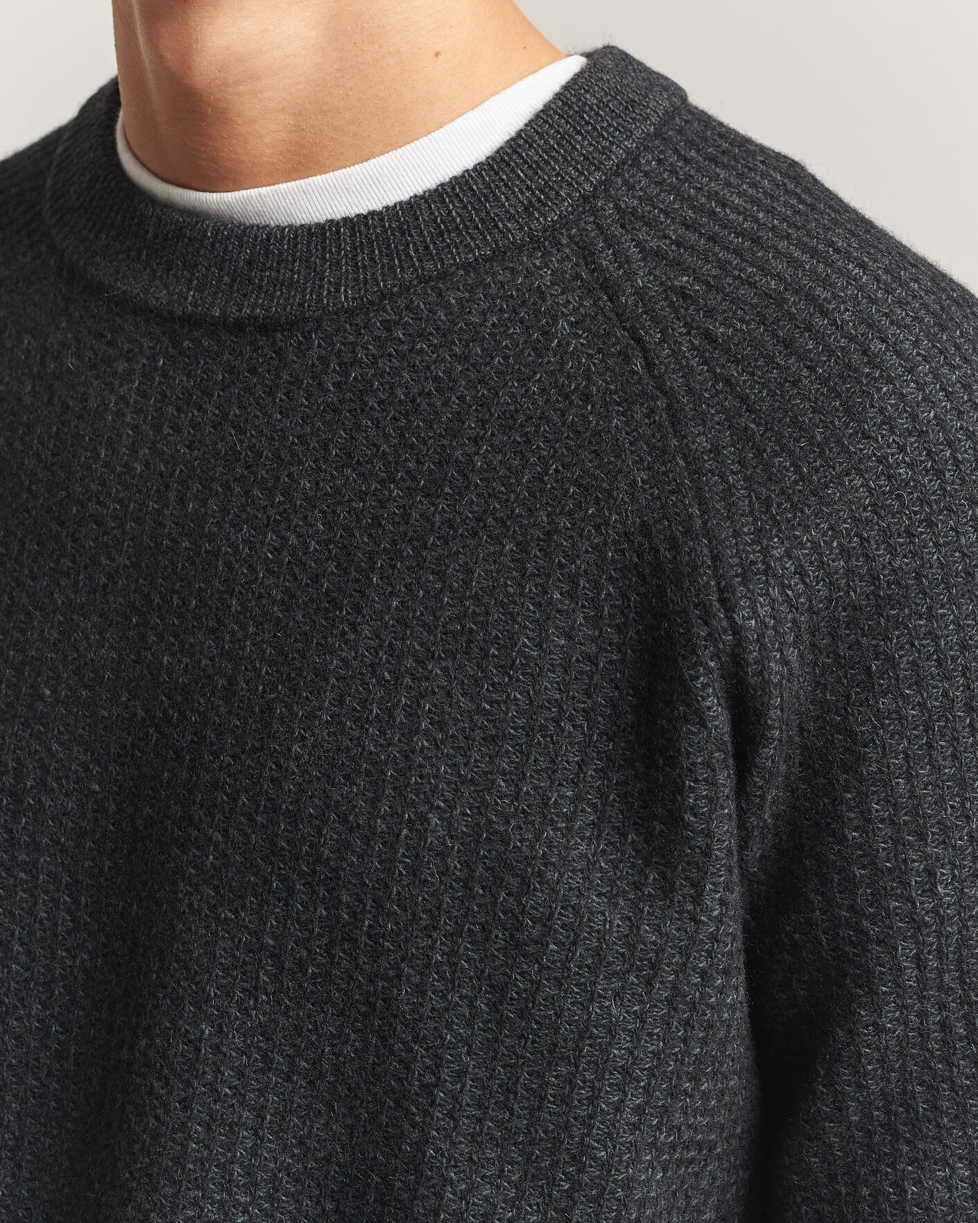 Heren | Truien | BOSS ORANGE | Kepler Wool Knitted Sweater Black