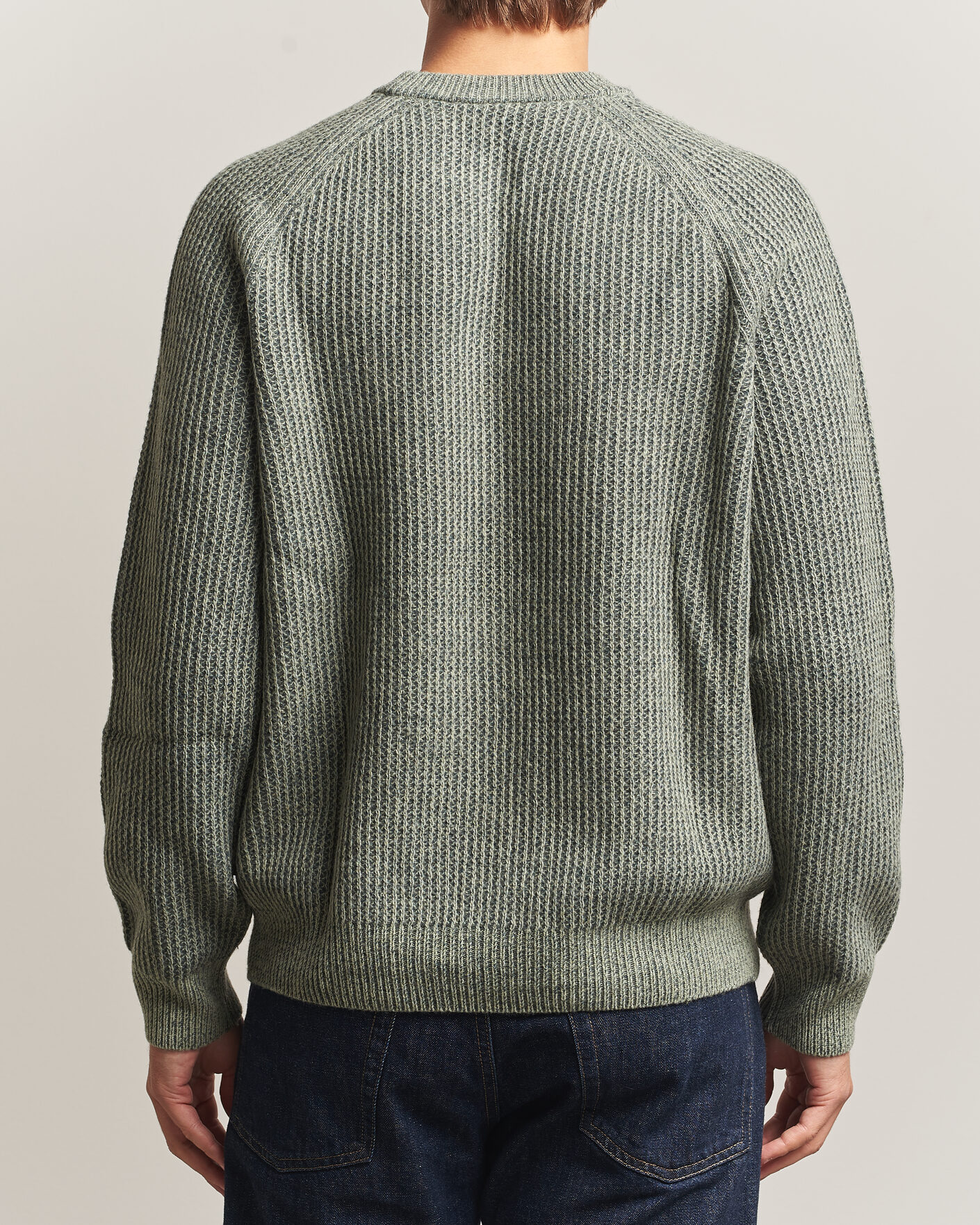 Heren | Truien | BOSS ORANGE | Kepler Wool Knitted Sweater Open Green