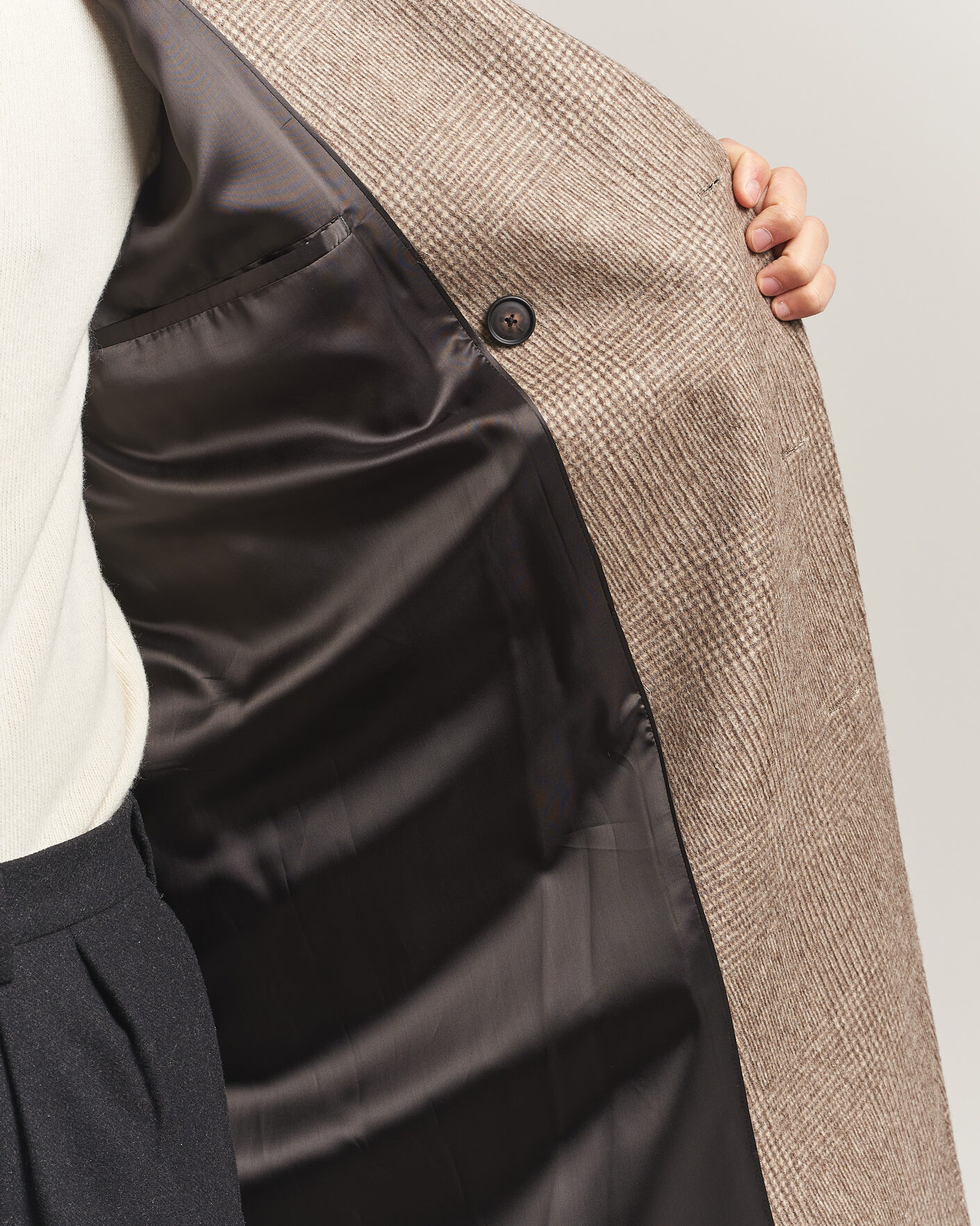 Heren | Jassen | BOSS BLACK | Jared Wool Double Breasted Coat Open Brown