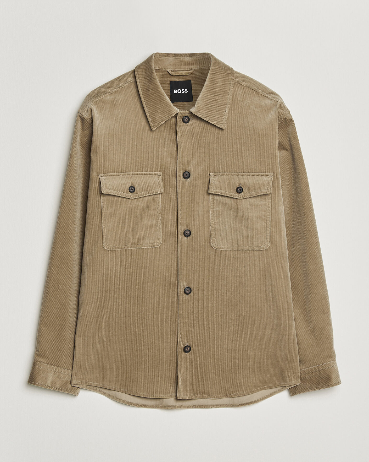 Heren | Overhemden | BOSS BLACK | Carper Corduroy Overshirt Open Brown