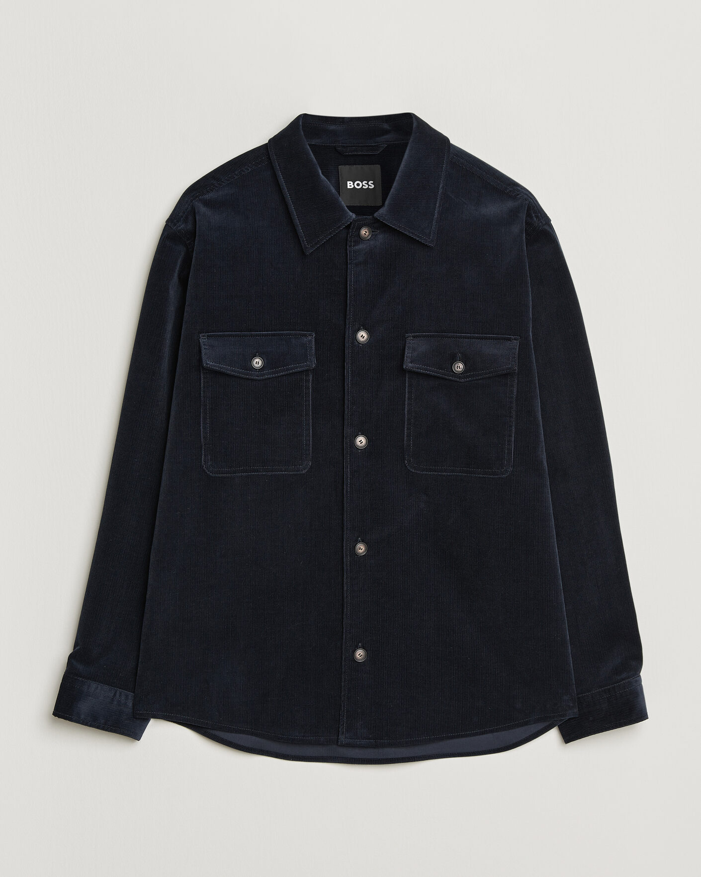 Heren | Overhemden | BOSS BLACK | Carper Corduroy Overshirt Dark Blue