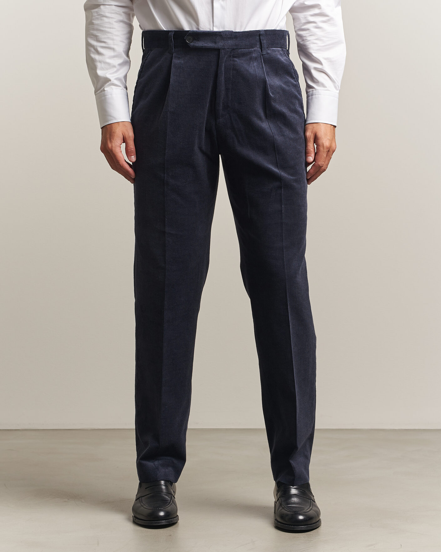 Heren | Broeken | BOSS BLACK | Perino Corduroy Suit Trousers Open Blue
