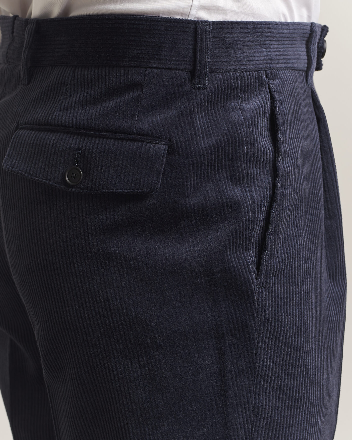 Heren | Broeken | BOSS BLACK | Perino Corduroy Suit Trousers Open Blue