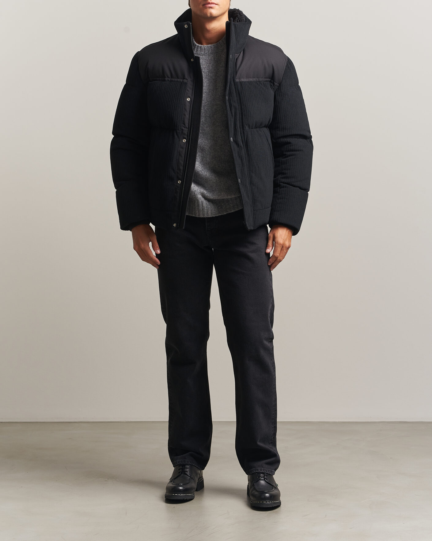 Heren | Jassen | BOSS ORANGE | Ocord Corduroy Jacket Black