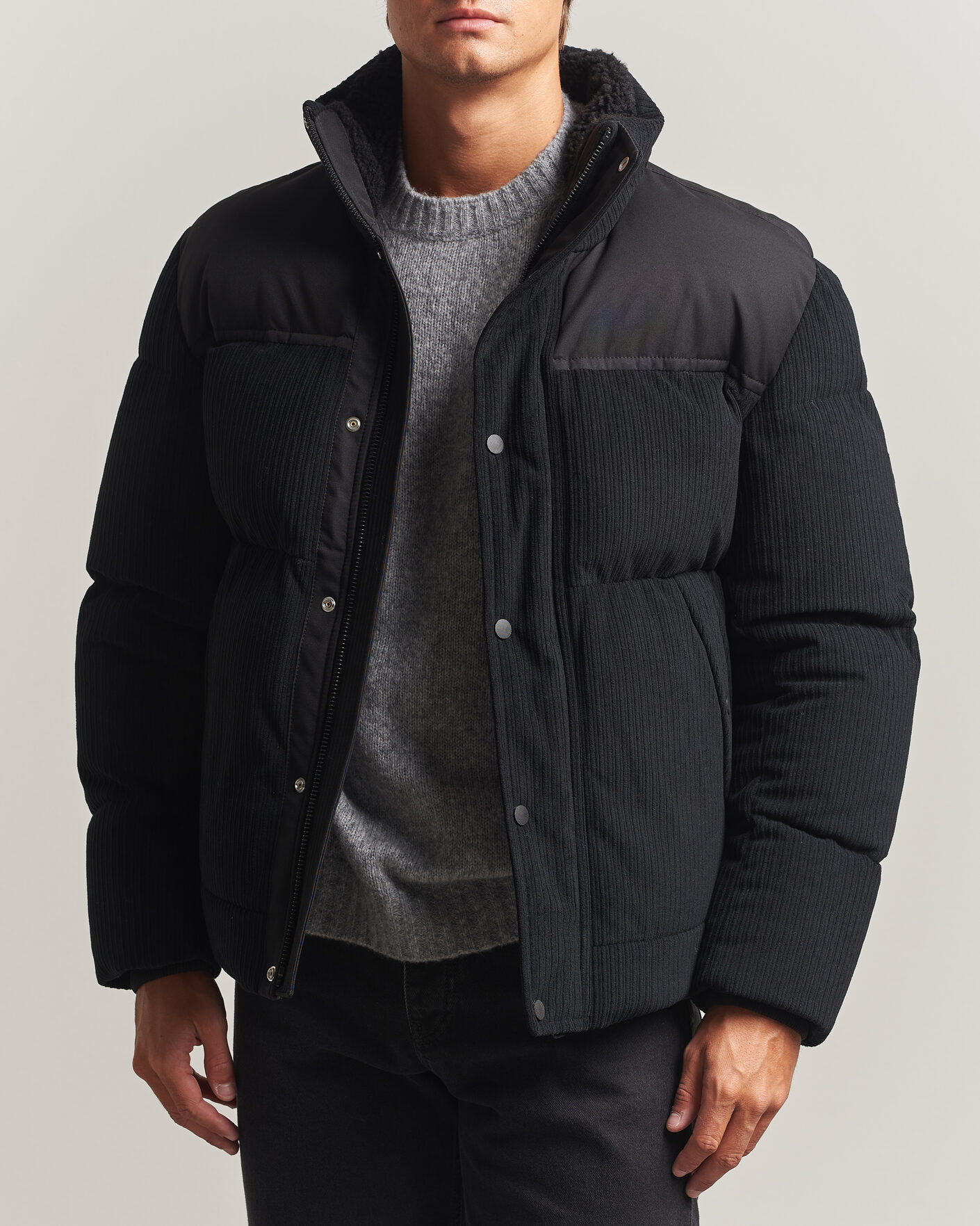 Heren | Jassen | BOSS ORANGE | Ocord Corduroy Jacket Black