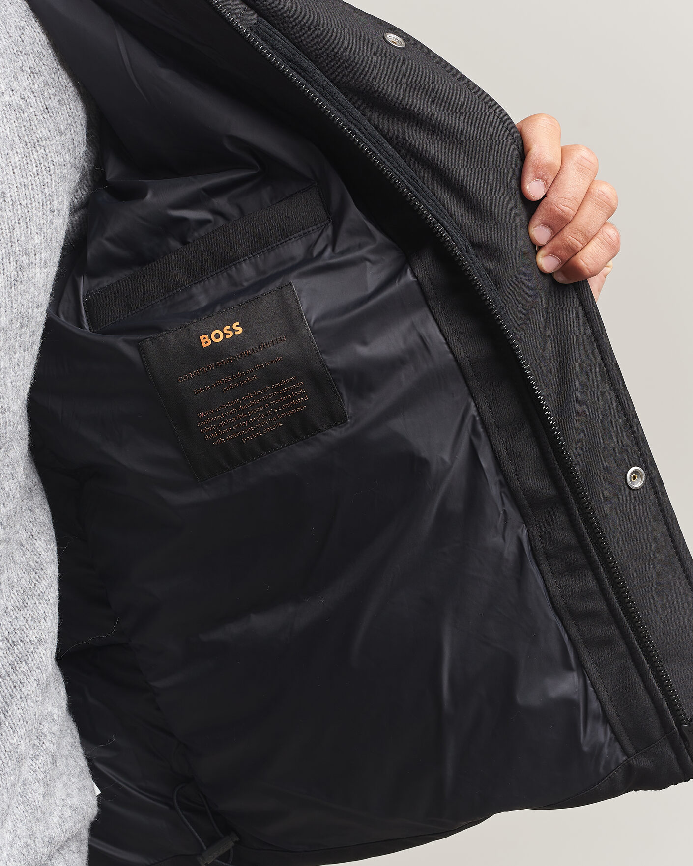 Heren | Jassen | BOSS ORANGE | Ocord Corduroy Jacket Black