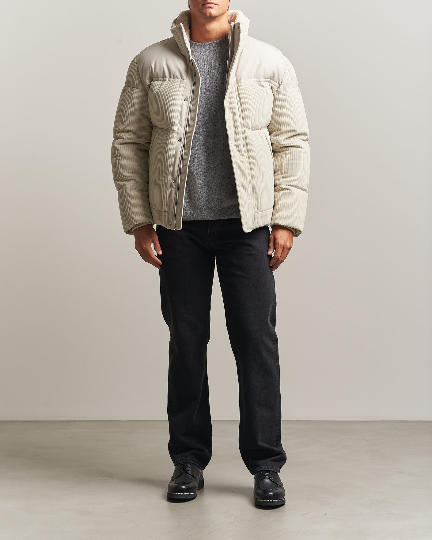Heren | Jassen | BOSS ORANGE | Ocord Corduroy Jacket Light Beige