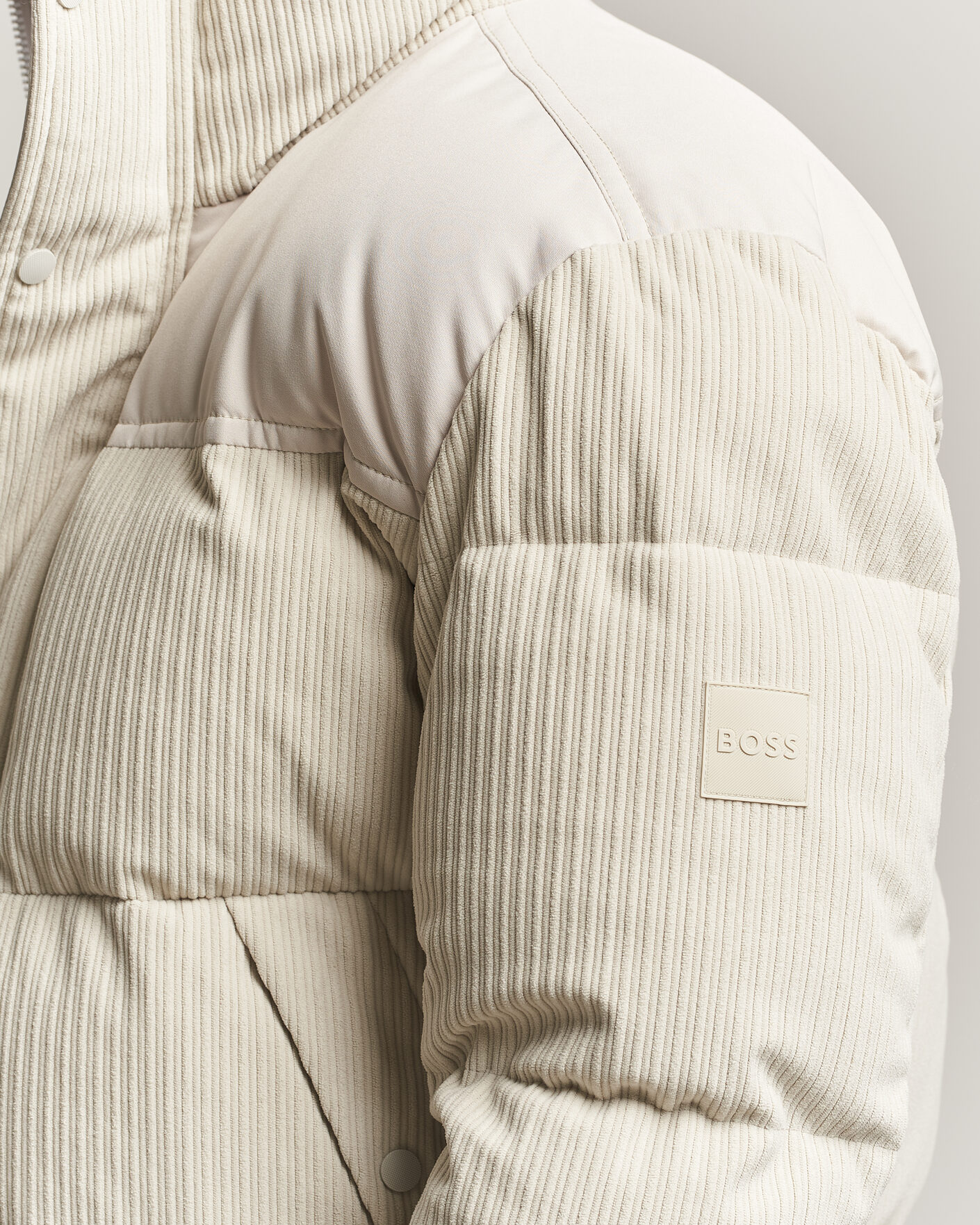 Heren | Jassen | BOSS ORANGE | Ocord Corduroy Jacket Light Beige