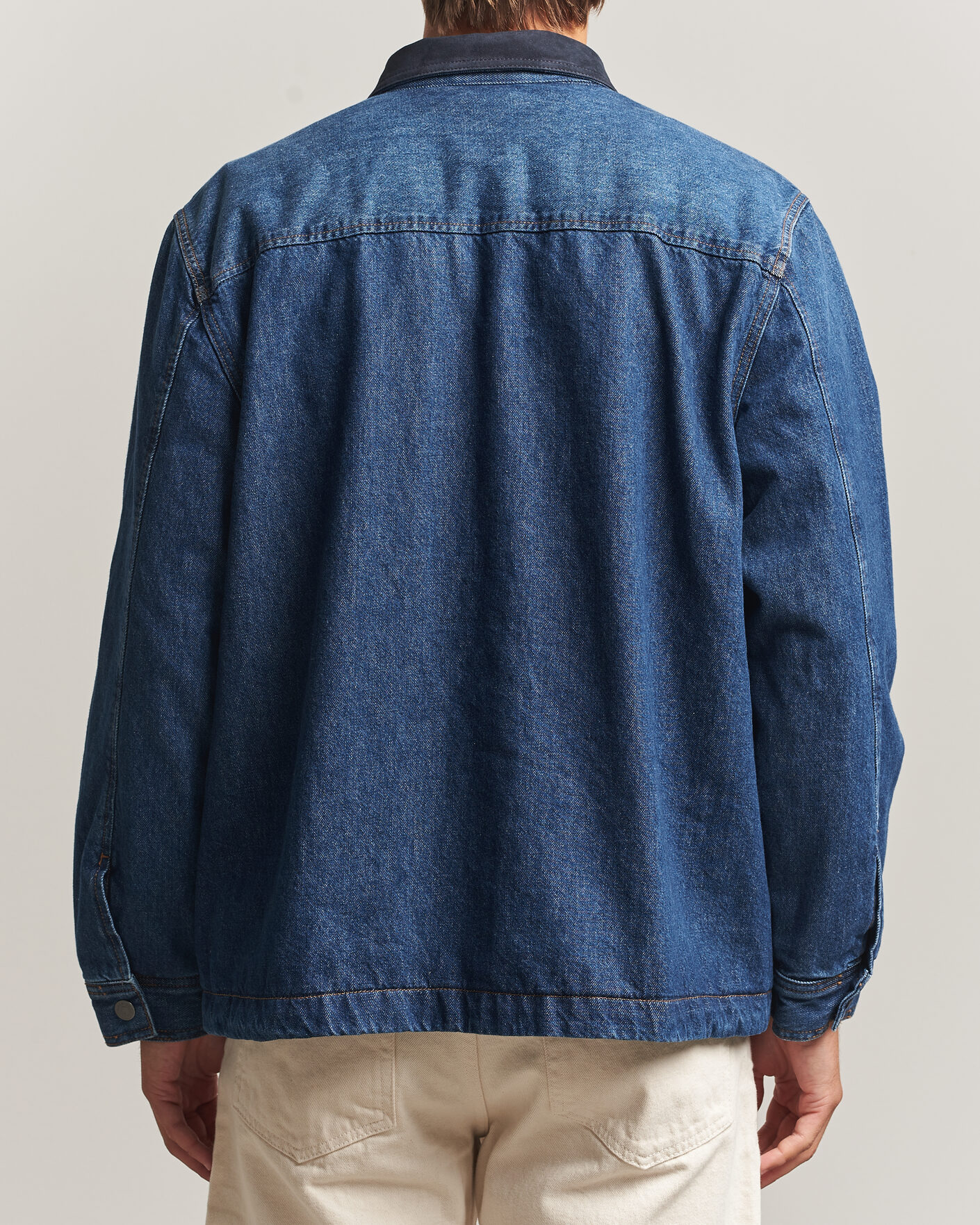 Heren | Overhemden | BOSS ORANGE | Laredo Denim Overshirt Navy