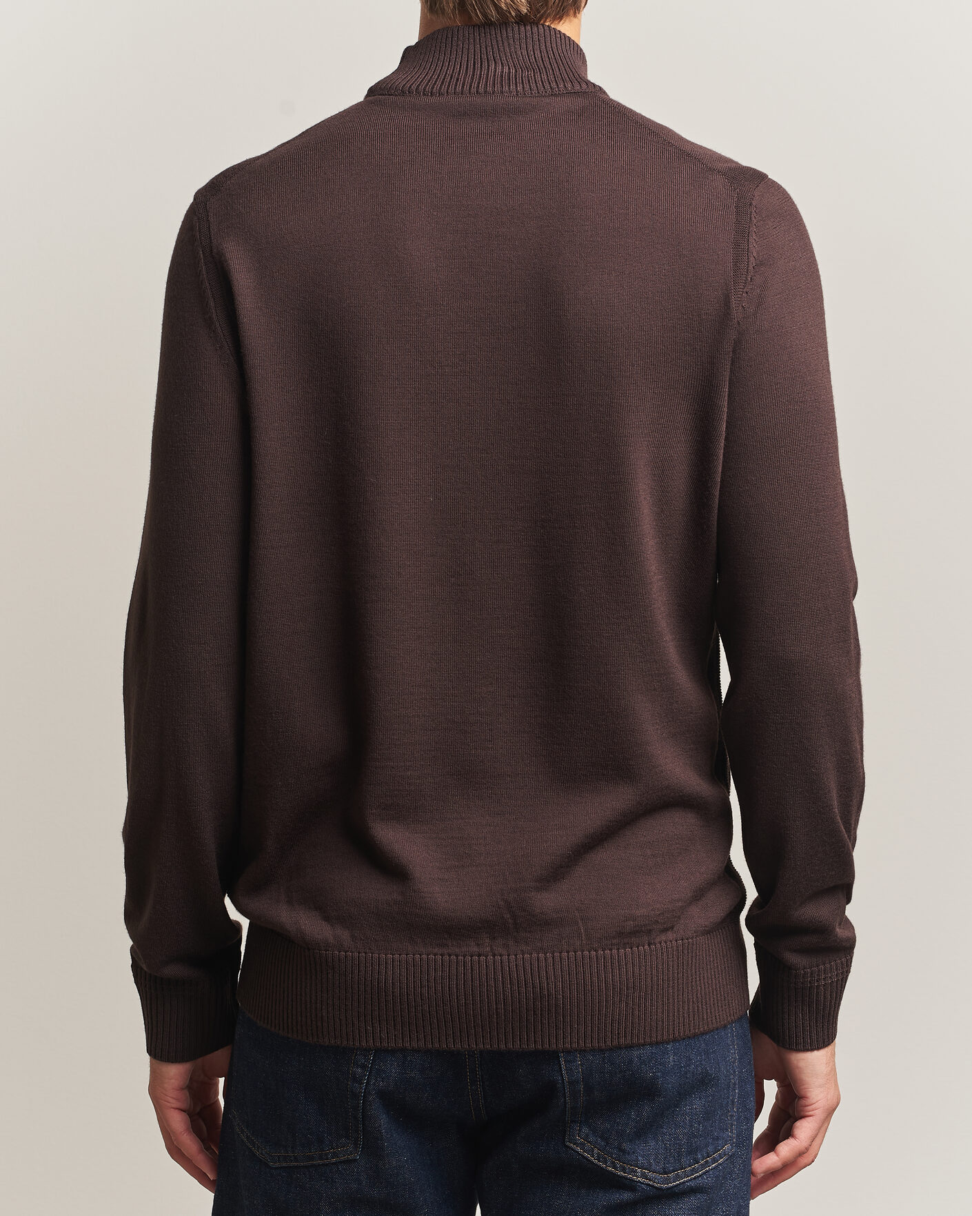 Heren | Truien | BOSS ORANGE | Avac Knitted Turtleneck Dark Brown