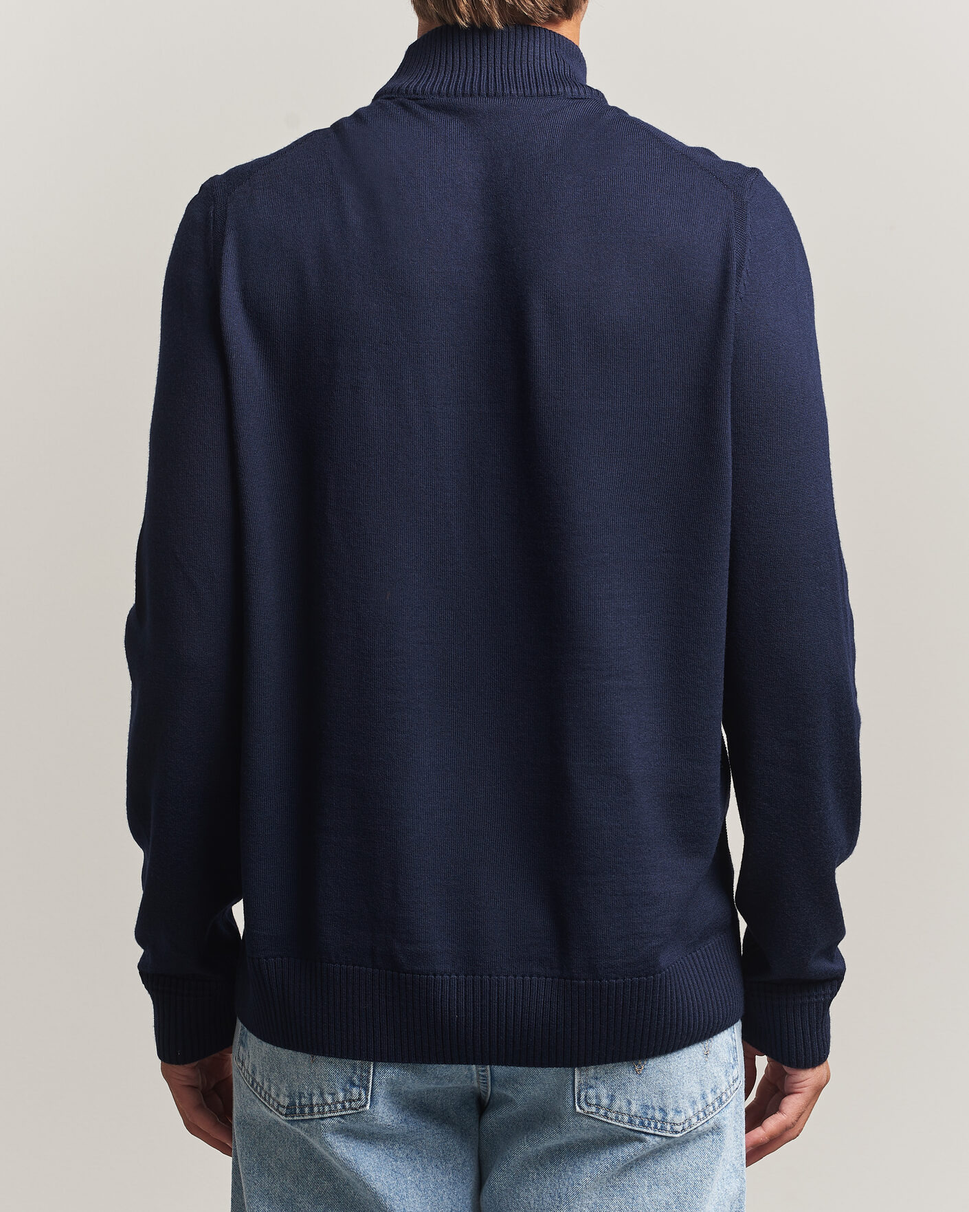 Heren | Truien | BOSS ORANGE | Avac Knitted Turtleneck Dark Blue