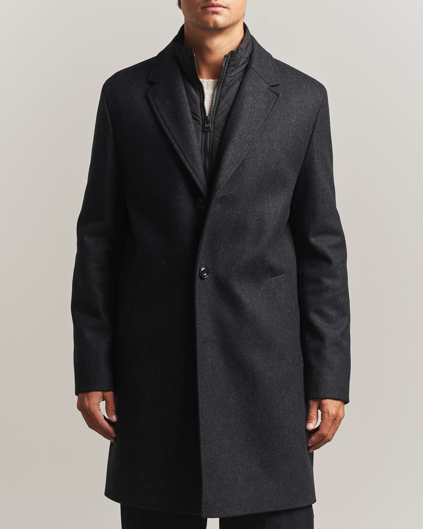 Heren | Jassen | HUGO | Milogan Bib Coat Black