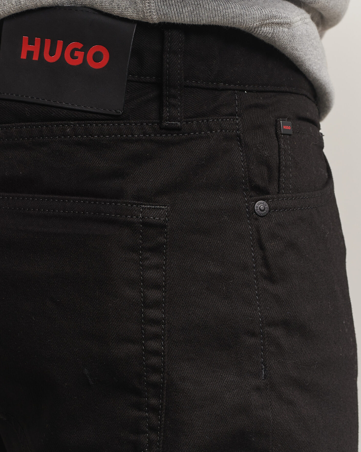 Heren | Jeans | HUGO | 840 Regular Fit Jeans Black
