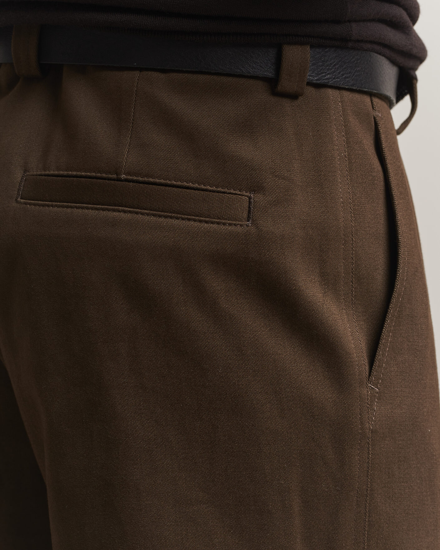 Heren | Broeken | BOSS CAMEL | Pave Brushed Cotton Pleated Trousers Open Green