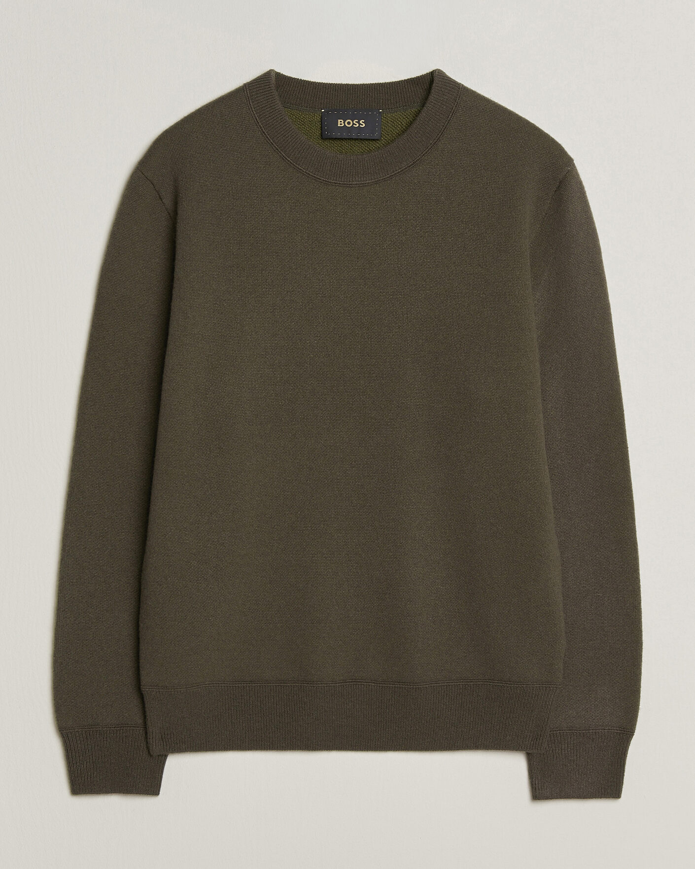 Heren | Truien | BOSS CAMEL | Farrison Cashmere Knitted Sweater Open Green