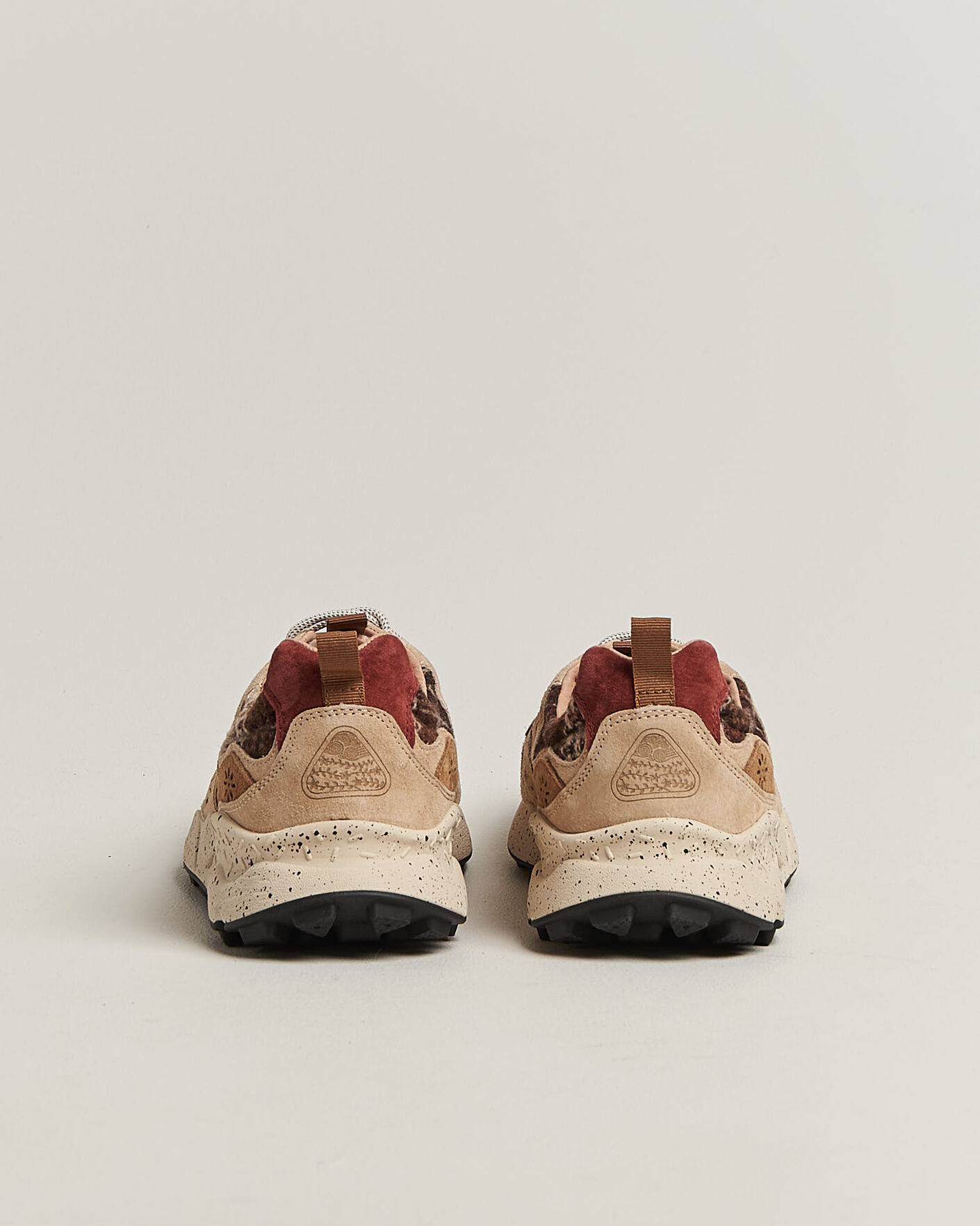 Heren | Sneakers | Flower Mountain | Yamano 3 Suede/Wool Check Sneaker Brown