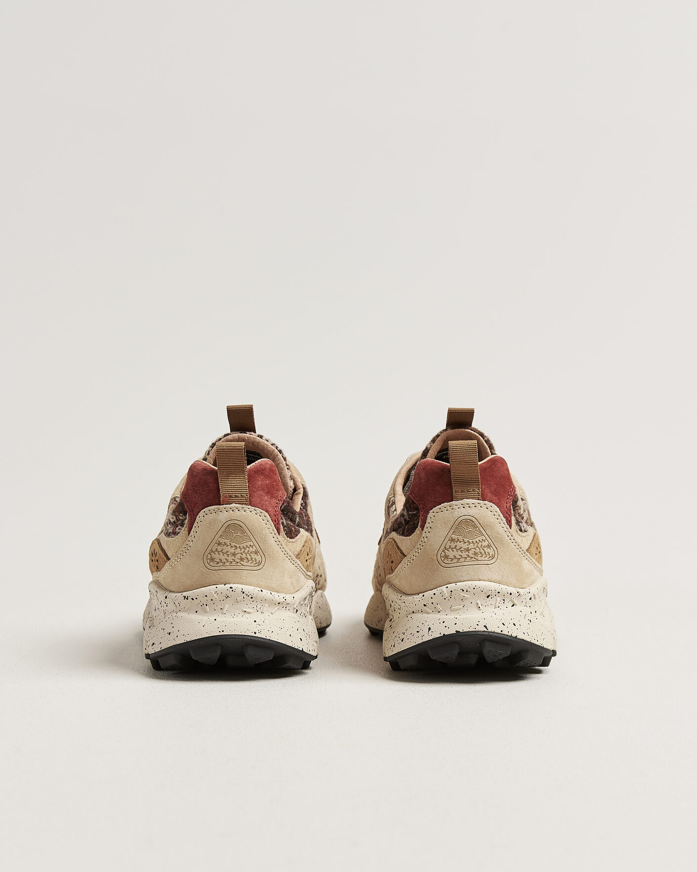 Heren | Sneakers | Flower Mountain | Yamano 3 Suede/Wool Check Sneaker Brown