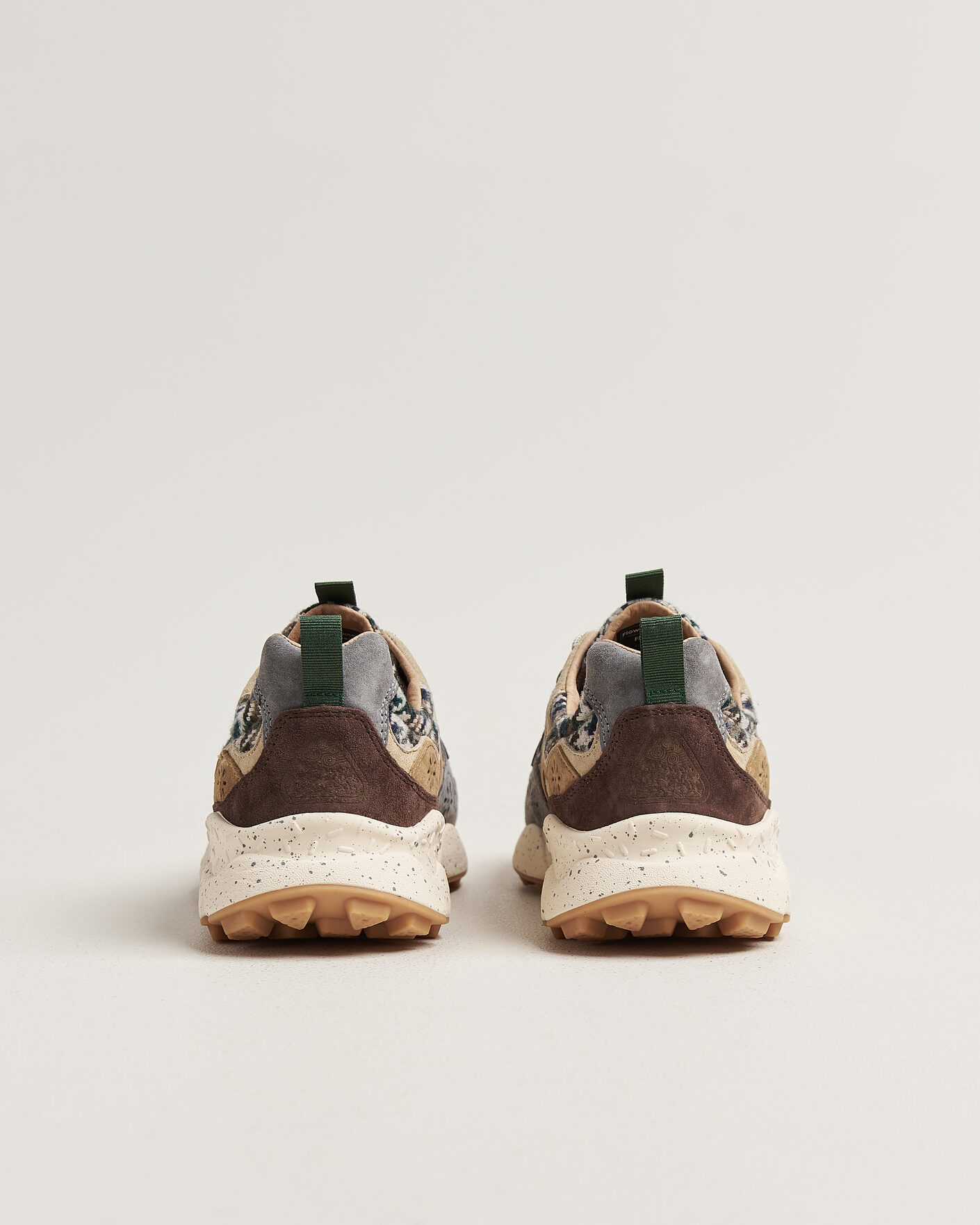 Heren | Sneakers | Flower Mountain | Yamano 3 Suede/Houndstooth Sneaker Multi