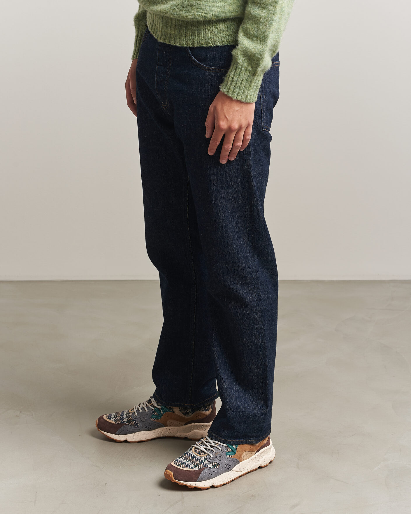 Heren | Sneakers | Flower Mountain | Yamano 3 Suede/Houndstooth Sneaker Multi