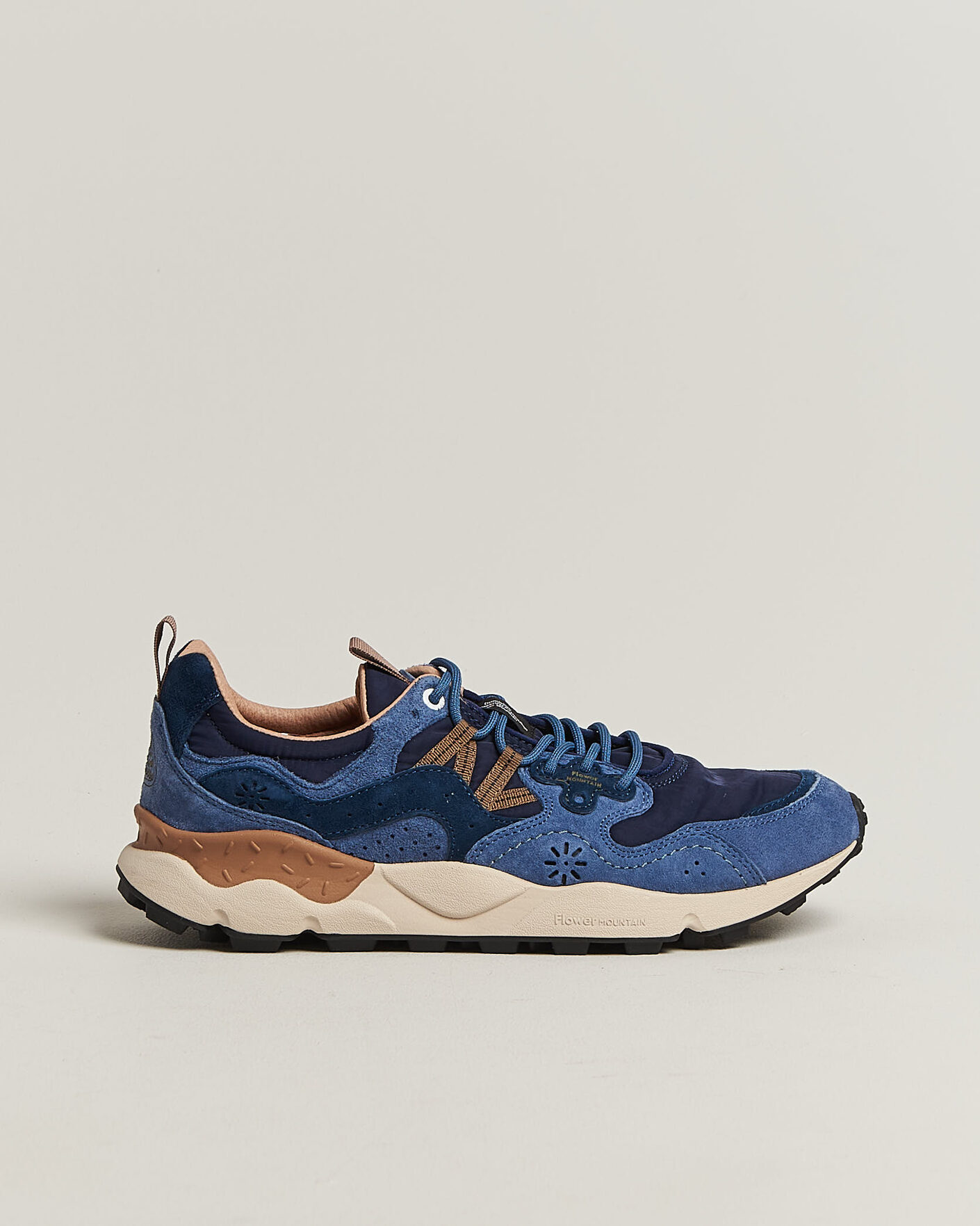 Heren | Sneakers | Flower Mountain | Yamano 3 Suede/Nylon Sneaker Navy/Blue