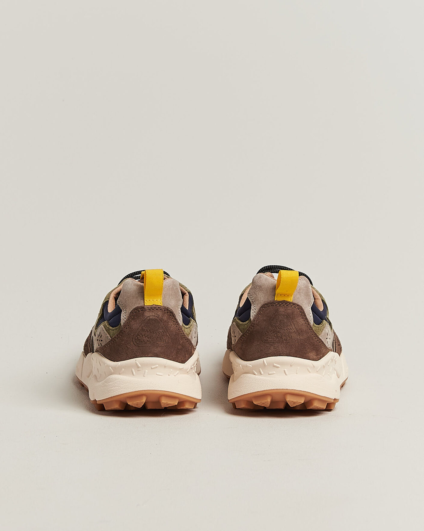 Heren | Sneakers | Flower Mountain | Yamano 3 Suede/Nylon Sneaker Dark Grey/Brown
