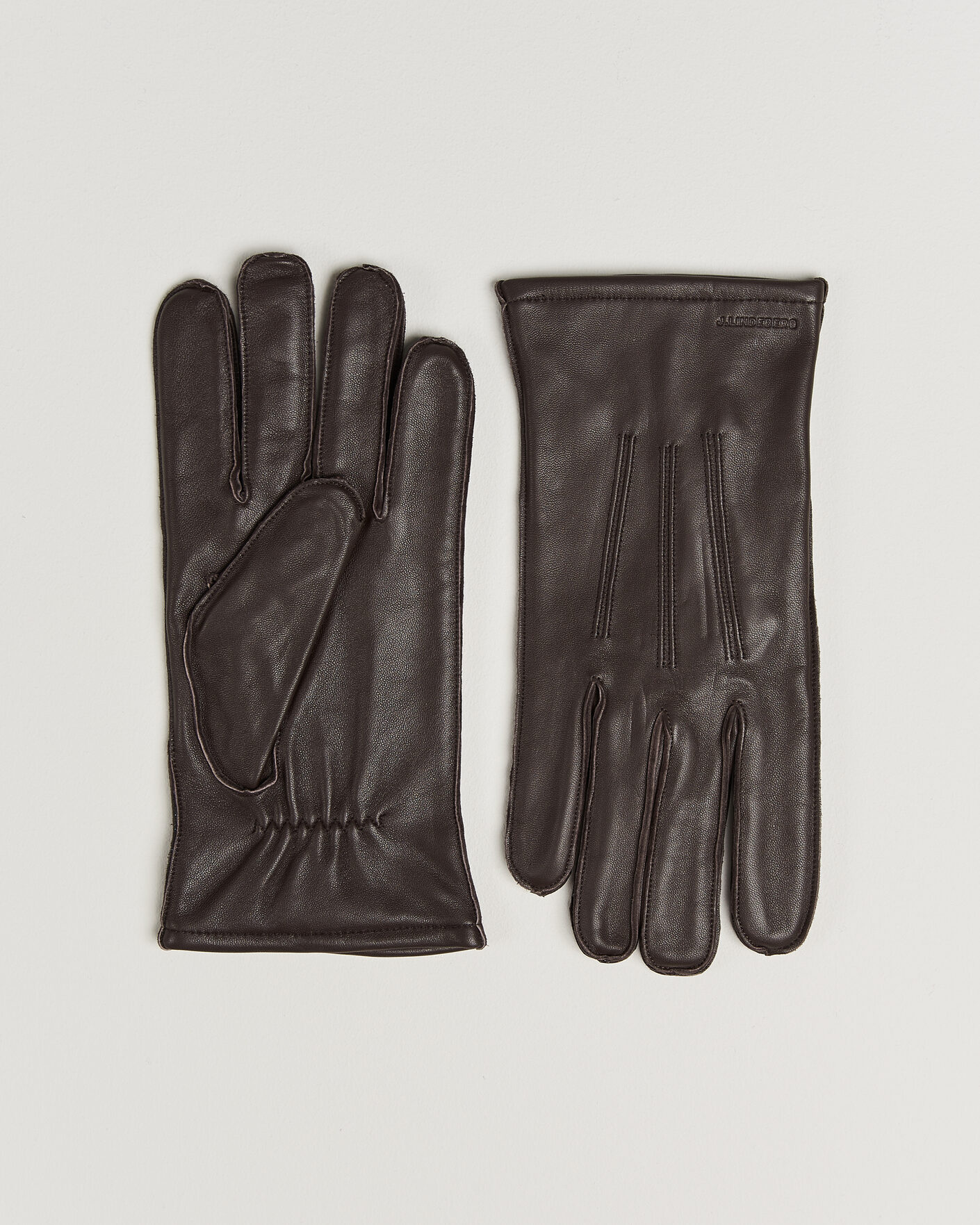 Heren | Handschoenen | J.Lindeberg | Milo Leather Glove Seal Brown
