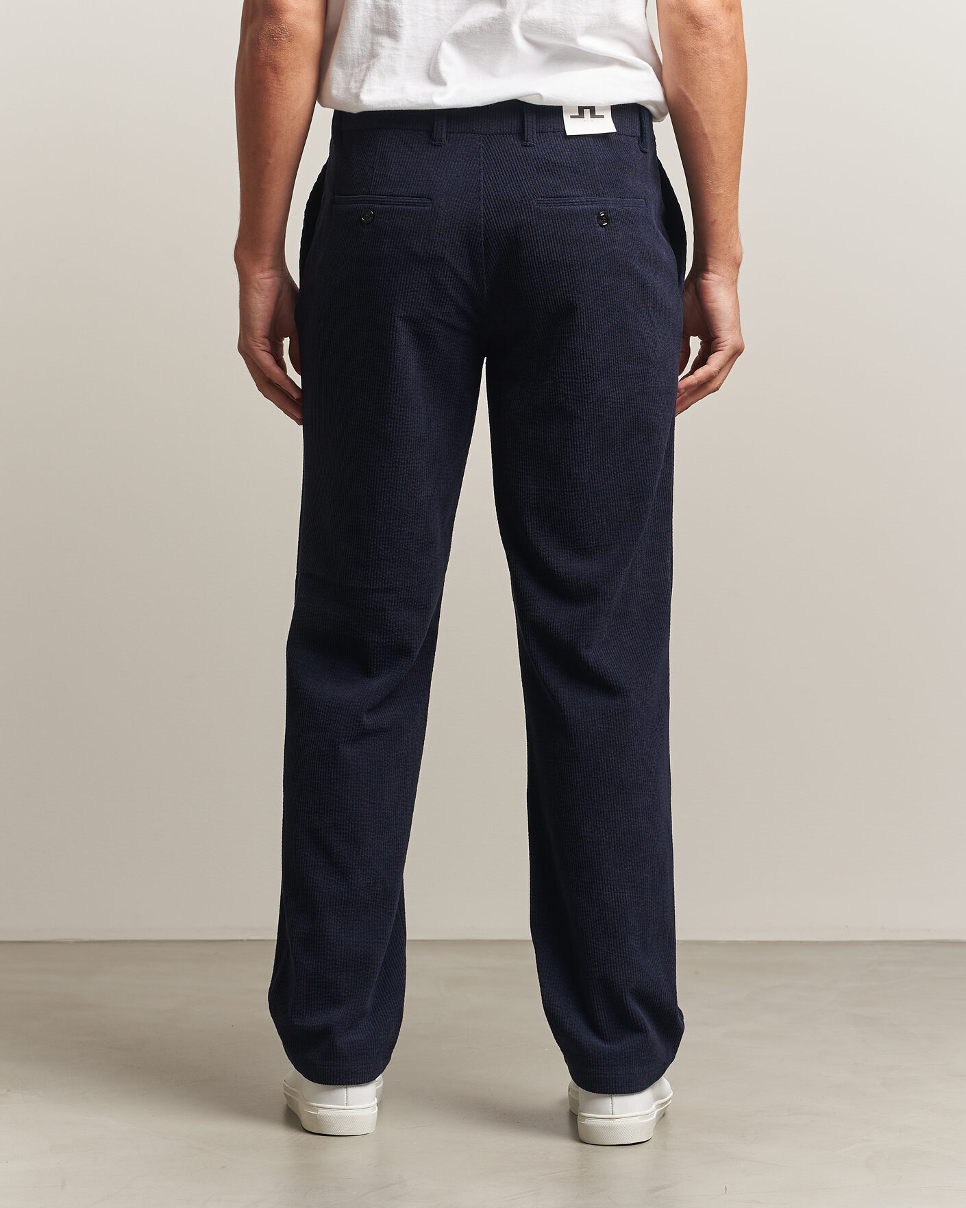 Heren | Broeken | J.Lindeberg | Logan Drape Cord Pants JL Navy