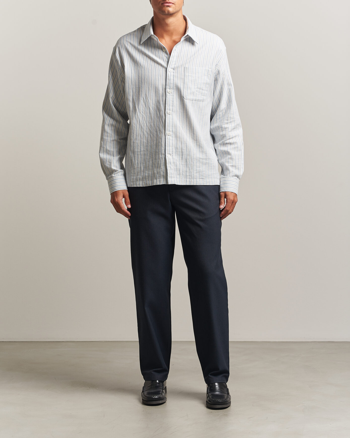 Heren | Broeken | J.Lindeberg | Logan Brushed Twill Pants JL Navy