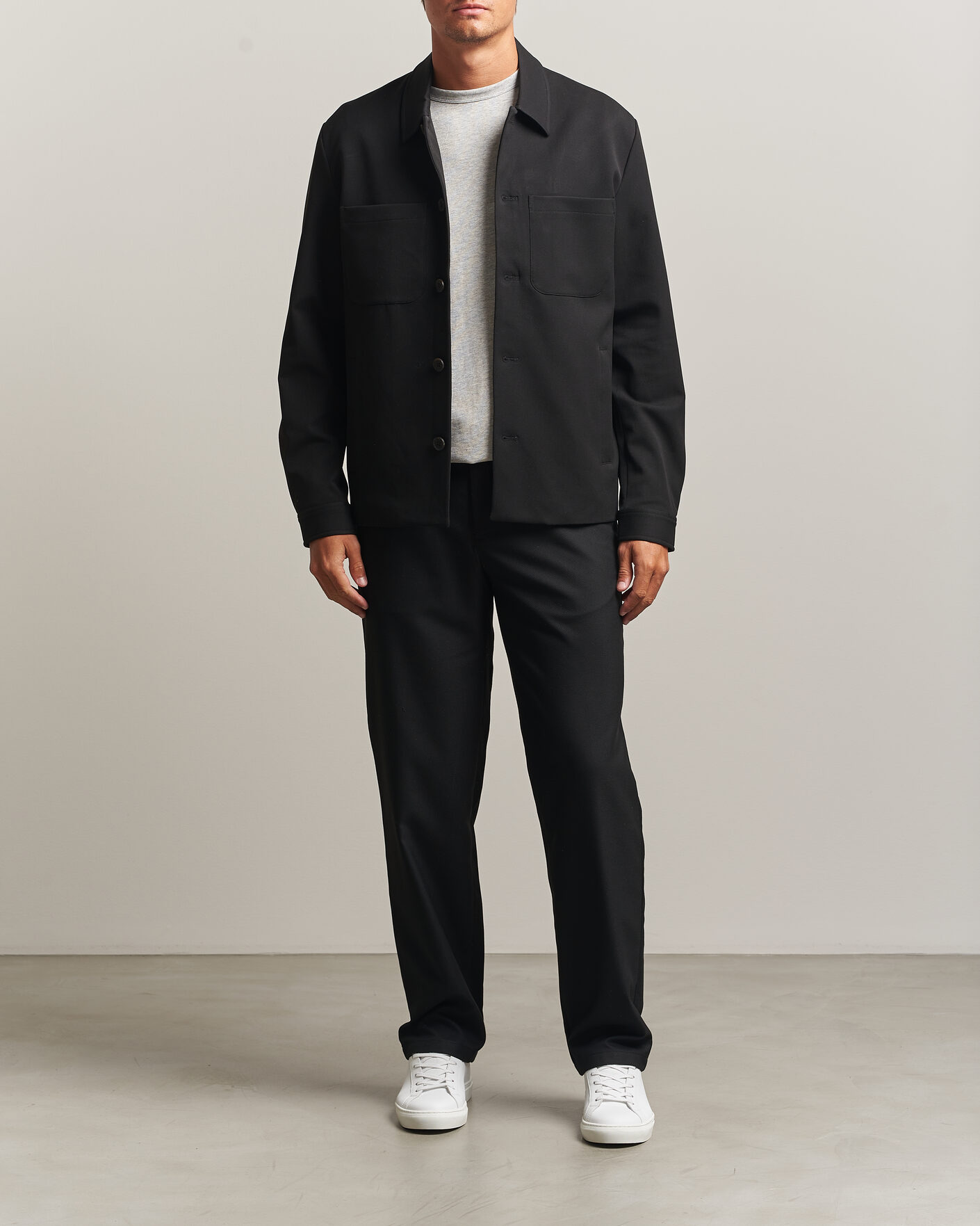 Heren | Broeken | J.Lindeberg | Logan Brushed Twill Pants Black
