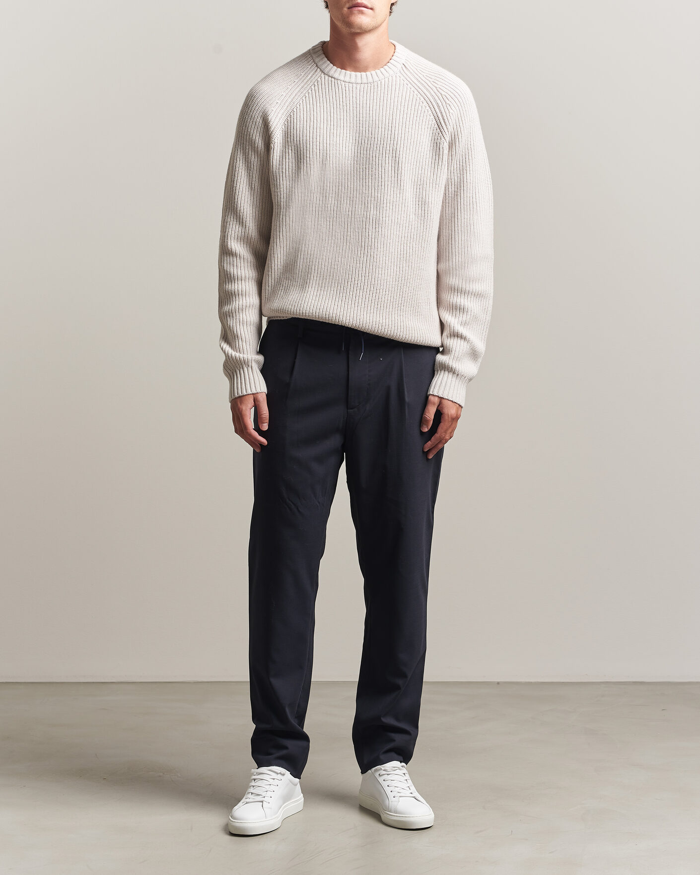 Heren | Broeken | J.Lindeberg | Harris Stretch Wool Pants JL Navy