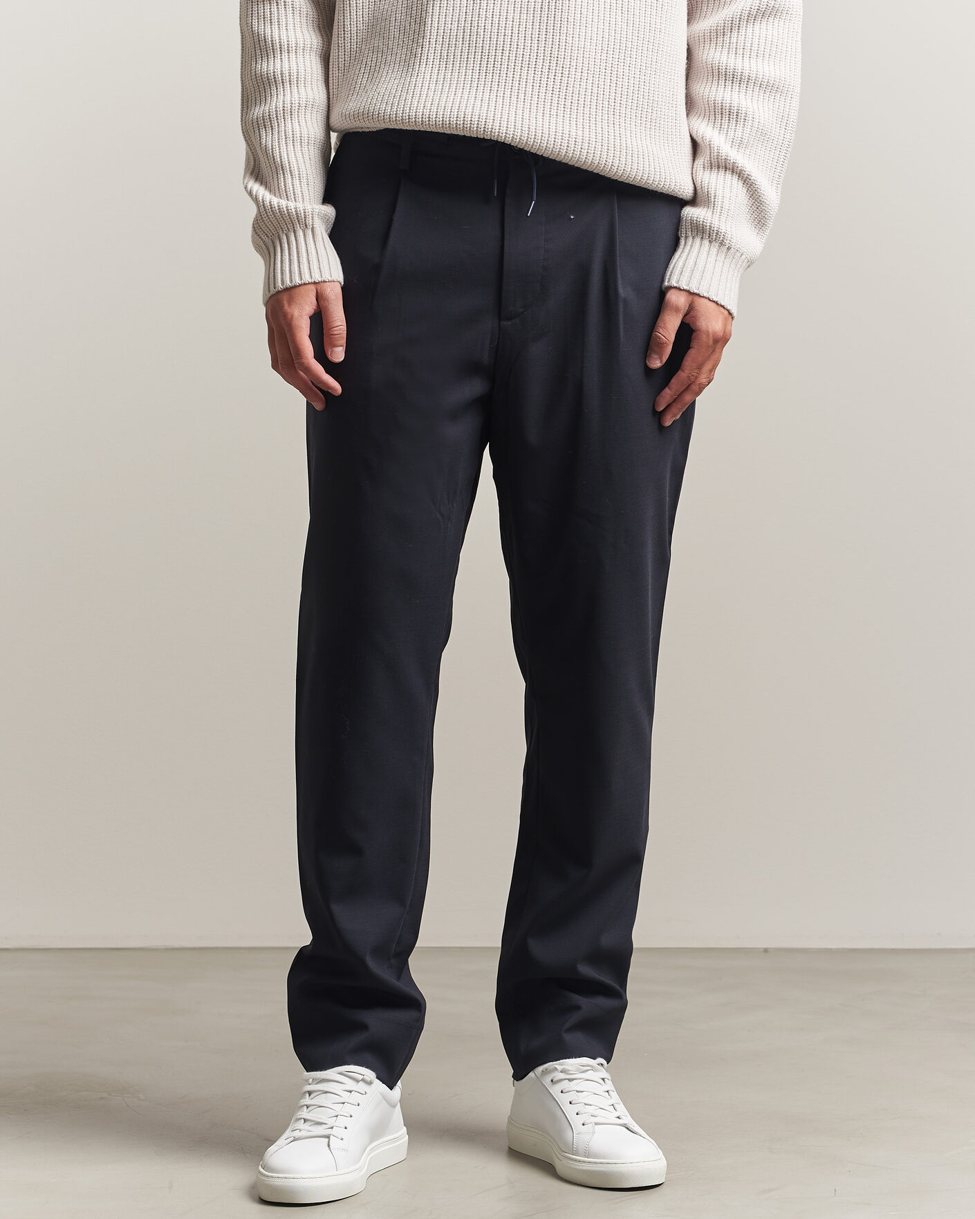 Heren | Broeken | J.Lindeberg | Harris Stretch Wool Pants JL Navy