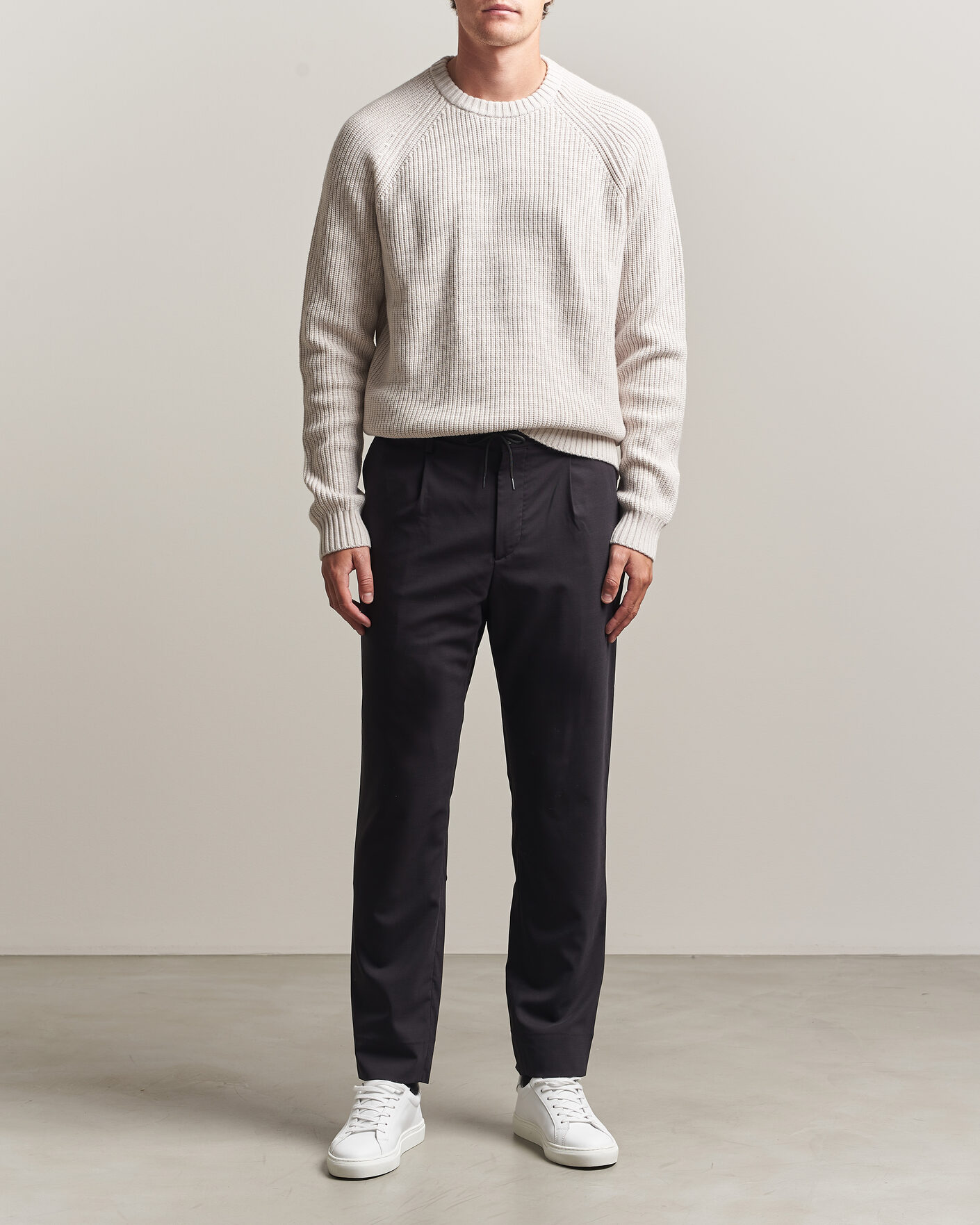 Heren | Broeken | J.Lindeberg | Harris Stretch Wool Pants Black