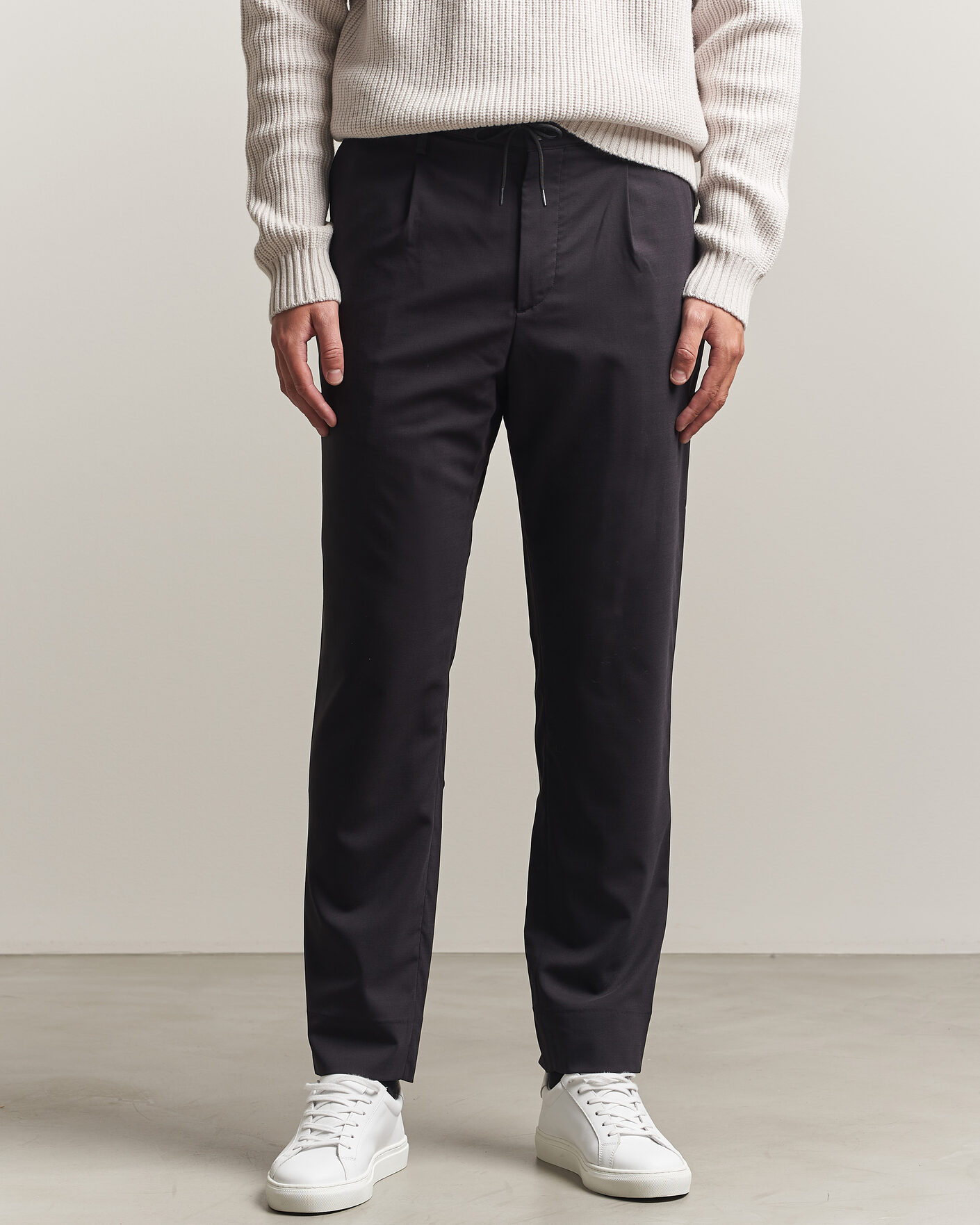 Heren | Broeken | J.Lindeberg | Harris Stretch Wool Pants Black