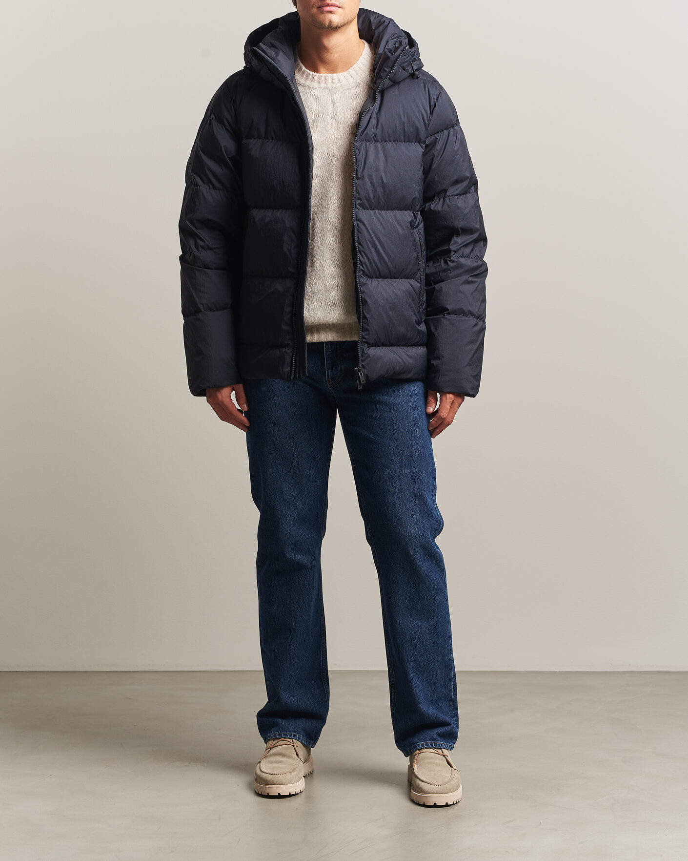 Heren | Jassen | J.Lindeberg | Daryl Crinkle Down Jacket JL Navy