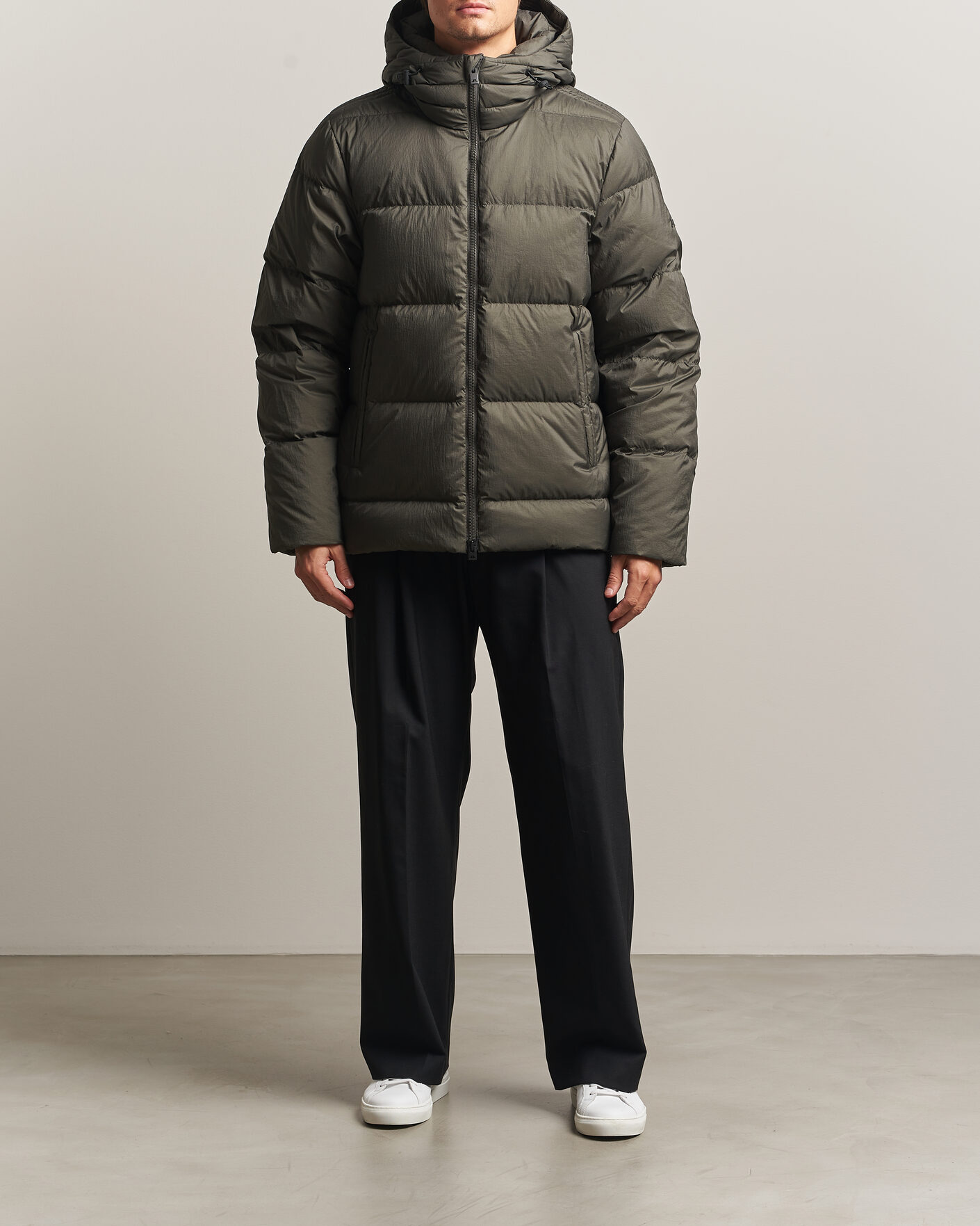 Heren | Jassen | J.Lindeberg | Daryl Crinkle Down Jacket Chimera Green