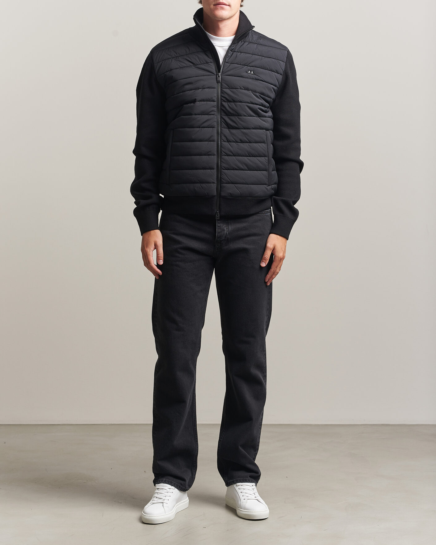 Heren | Jassen | J.Lindeberg | Boen Hybrid Jacket Black