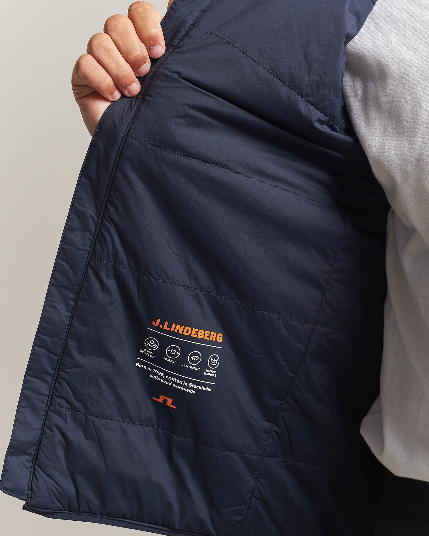 Heren | Gilets | J.Lindeberg | Clinton Padded Vest JL Navy