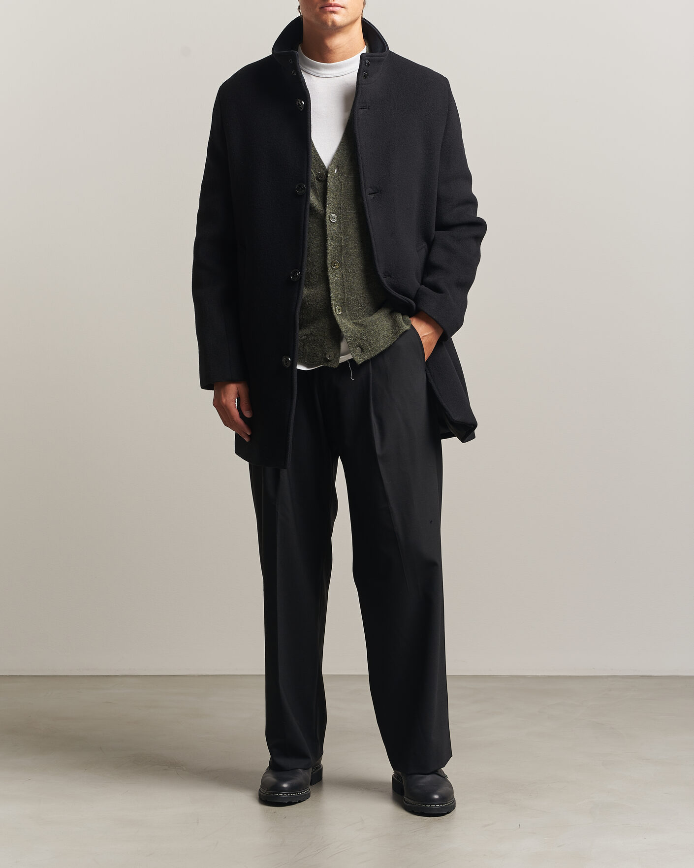 Heren | Jassen | J.Lindeberg | Lexon Wool Coat Black